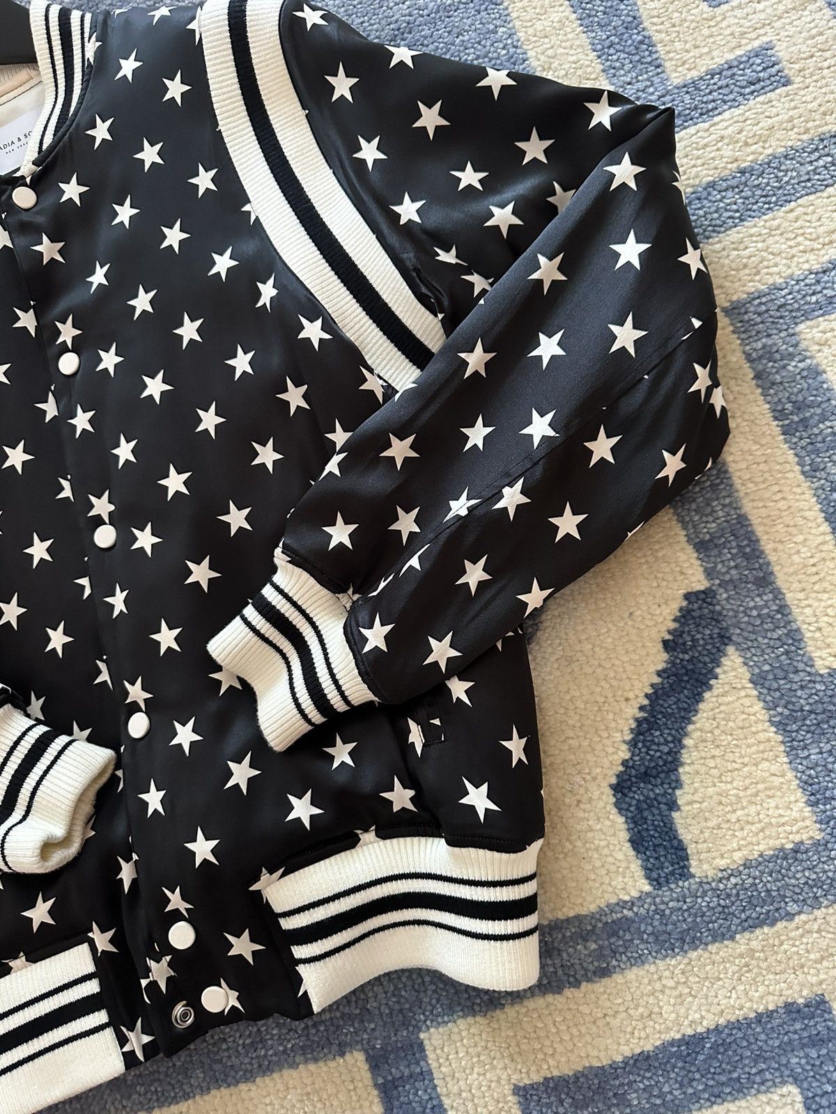 Ovadia & Sons Ovadia and Sons Star Silk Bomber Jacket Small Size US S / EU 44-46 / 1 - 3 Thumbnail