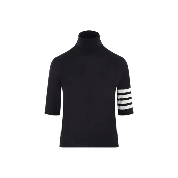 Thom Browne Thom Browne Blue Turtleneck Long Sleeve Sweater 0079 Size L / US 10 / IT 46 - 1 Thumbnail