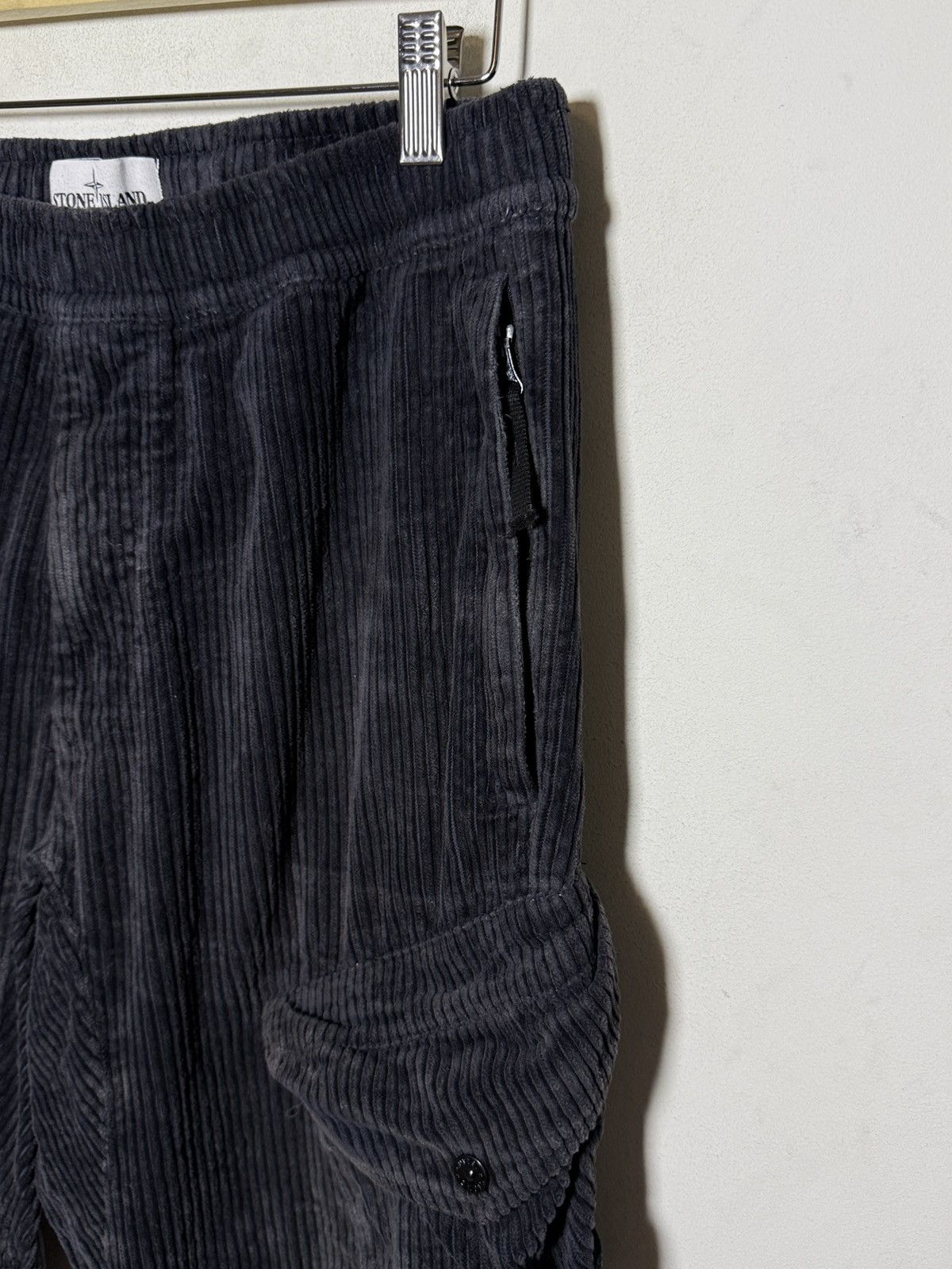 stone island jumbo cord cargo pants
