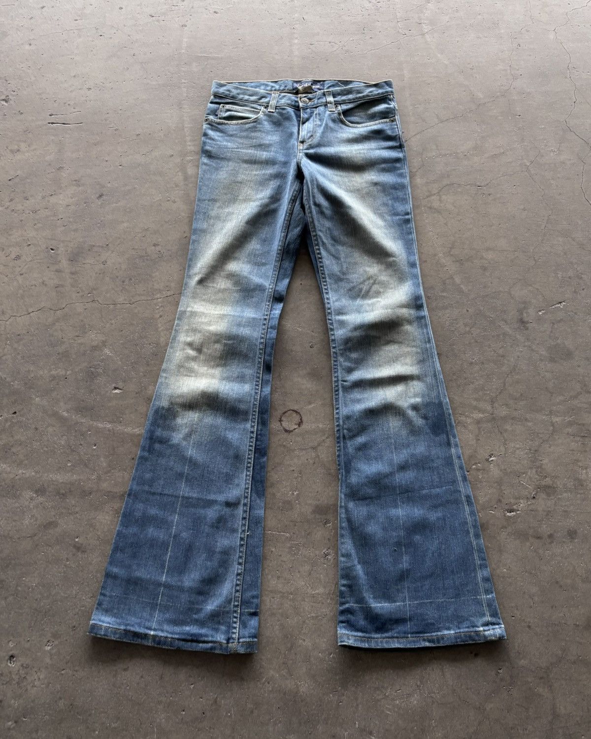 If Six Was Nine × Japanese Brand × Le Grande Bleu (L.G.B.) 14th Addiction Lgb Ifsixwasnine Style Flared Denim Jeans Size US 29 - 2 Thumbnail