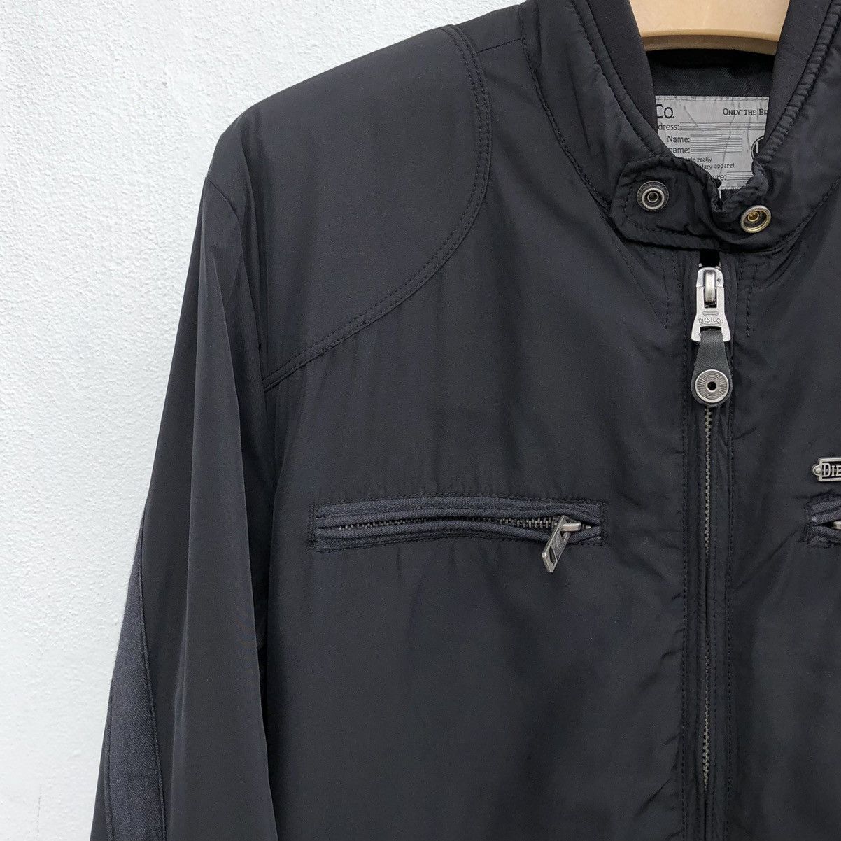 Diesel DIESEL Men's Black Jeffir Teflon Waterproof Bomber Jacket Size US L / EU 52-54 / 3 - 7 Thumbnail