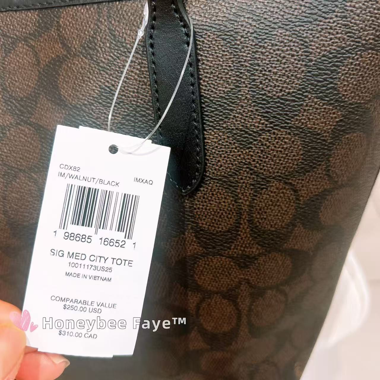 Coach Medium City Tote Bag In Signature Canvas CDX82 Size ONE SIZE - 10 Thumbnail