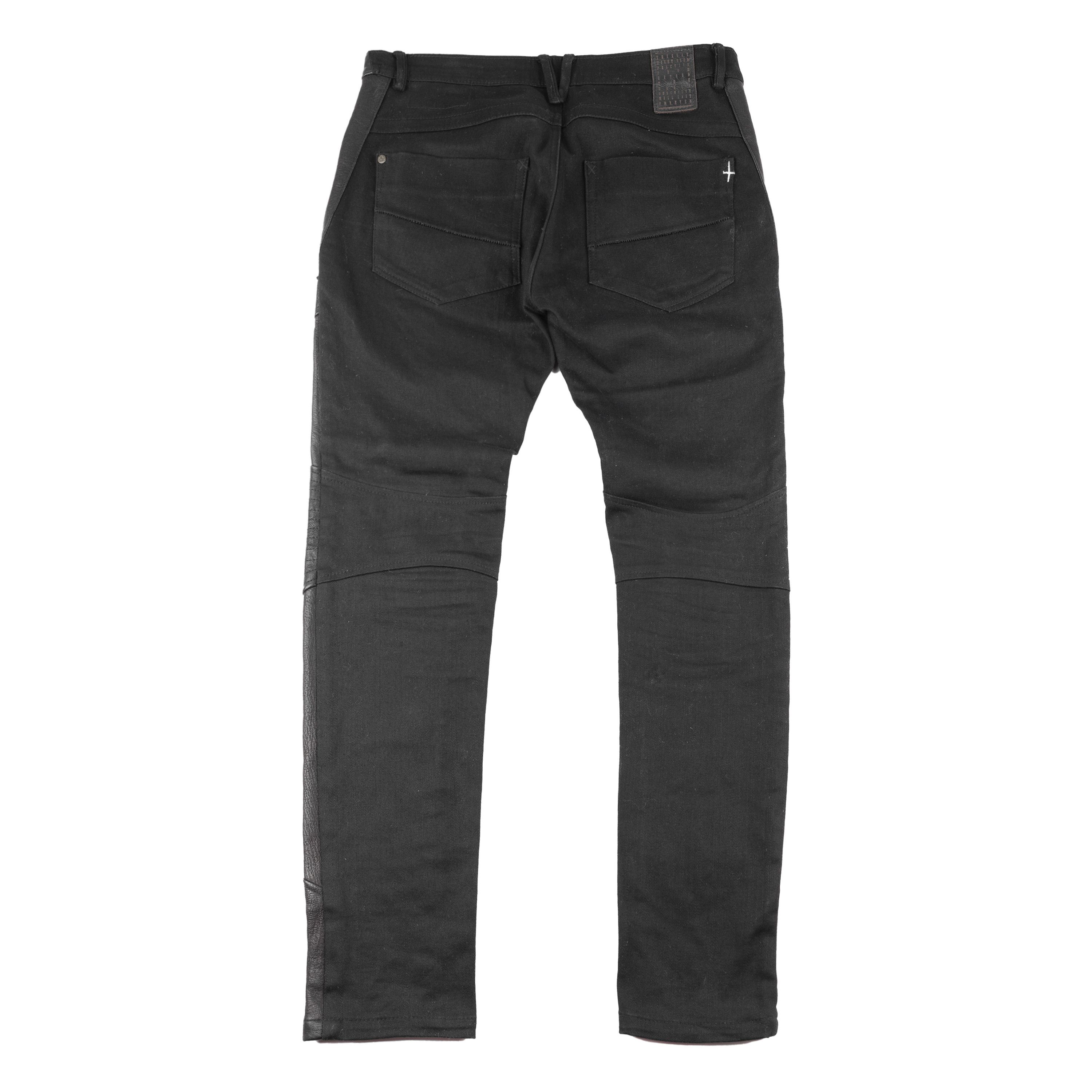 Tuesday Night Band Practice Tuesday Night Band Practice Leather Moto Black Jeans (L) Size US 32 / EU 48 - 3 Thumbnail