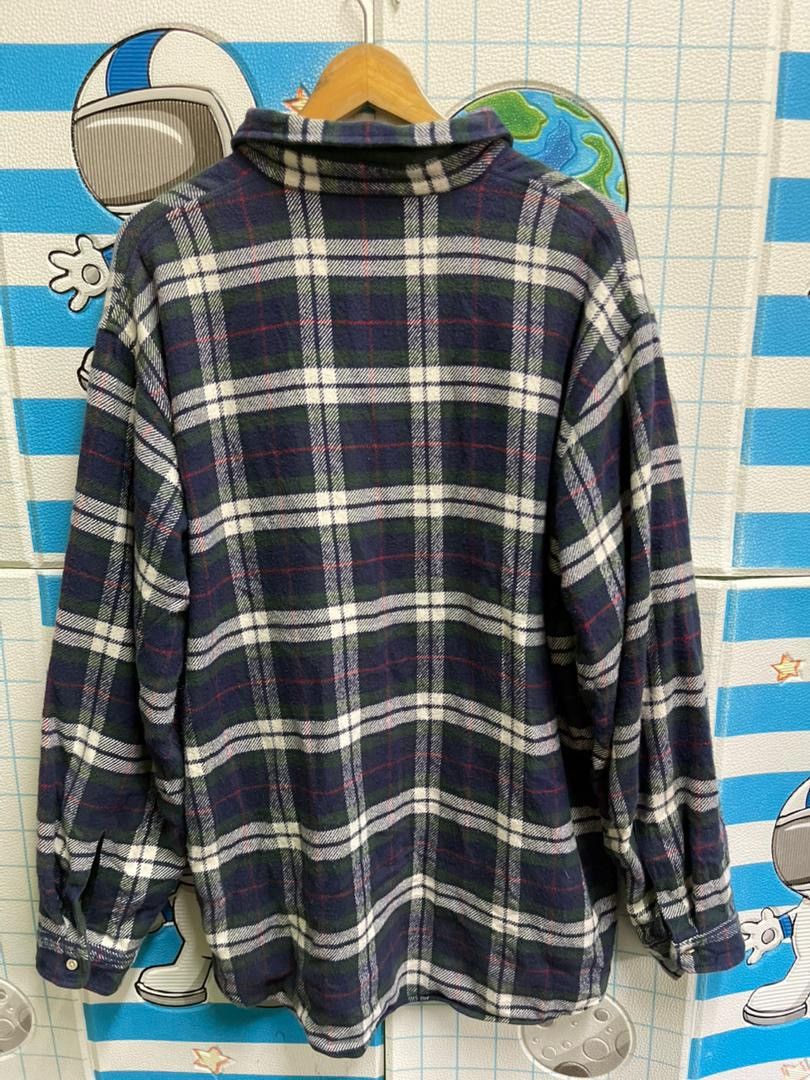 L.L. Bean Vintage 90s L.L. Bean 3-Button Half Flannel Plaid Shirt Size US M / EU 48-50 / 2 - 3 Thumbnail