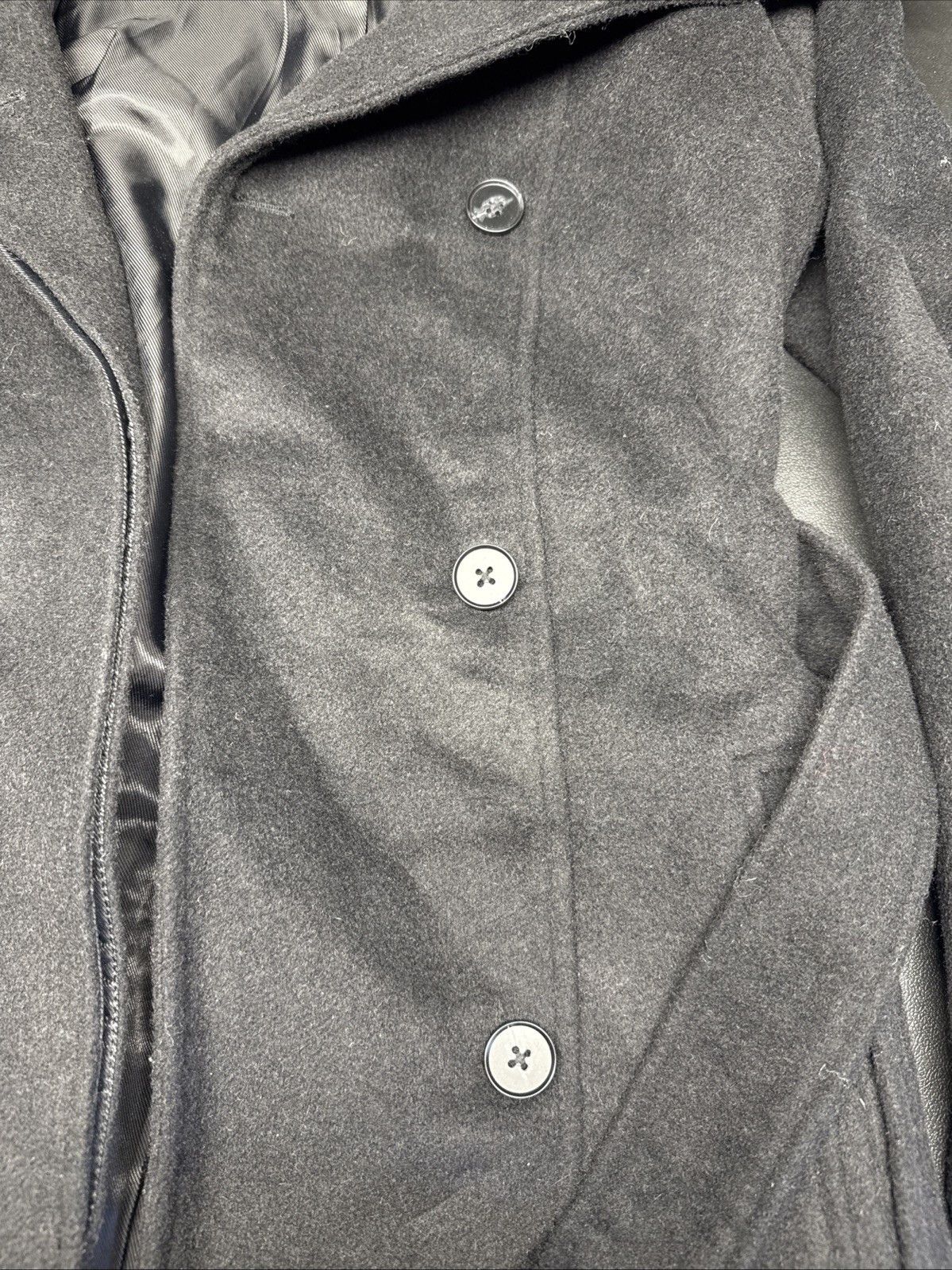 Bernhard Willhelm black Bernardo brand wool blend wrap coat Sz XS Size XS / US 0-2 / IT 36-38 - 3 Thumbnail