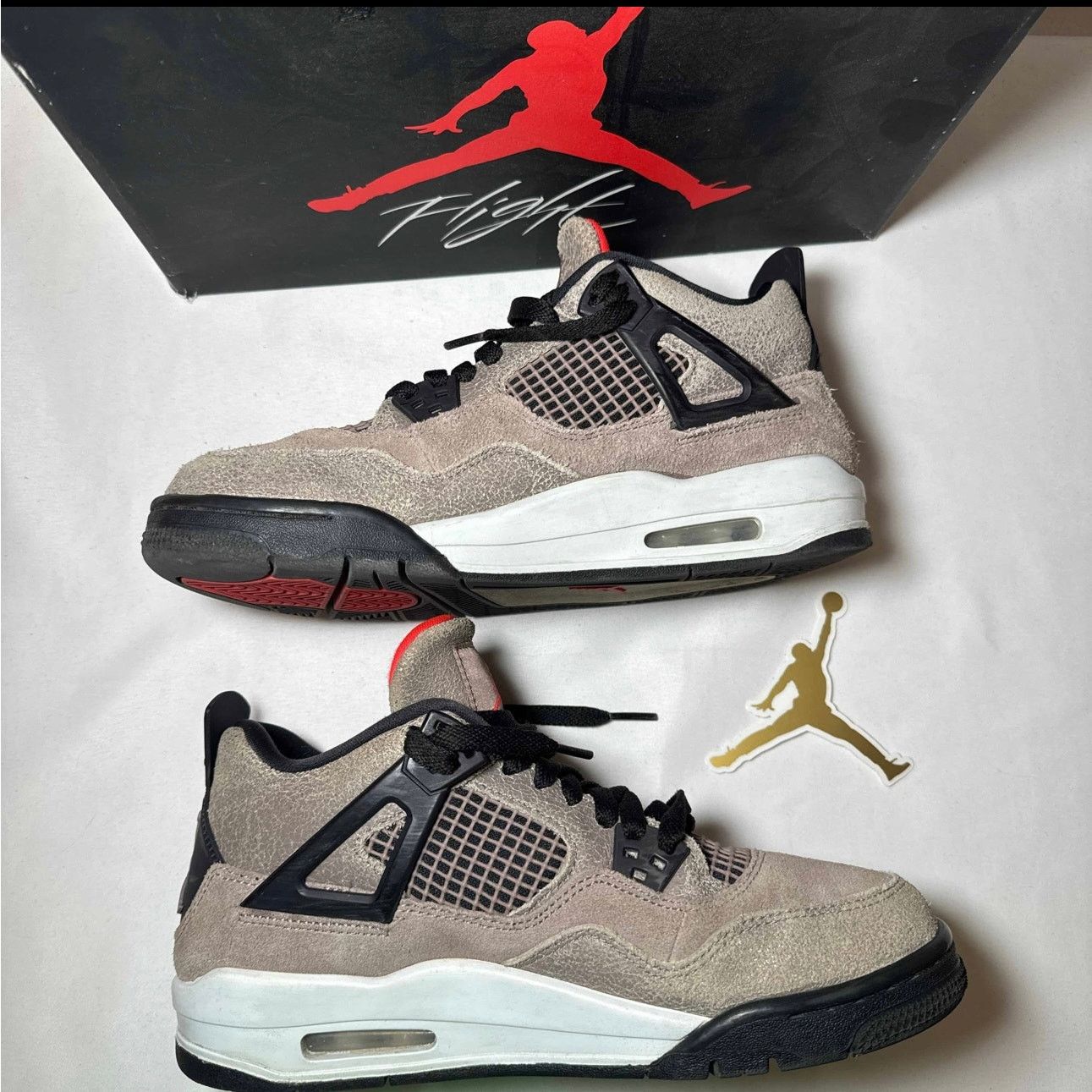 Jordan Brand × Nike Size 7 - Nike Air Jordan 4 Retro GS Taupe Haze Men's Shoes Size US 7 / EU 40 - 3 Thumbnail