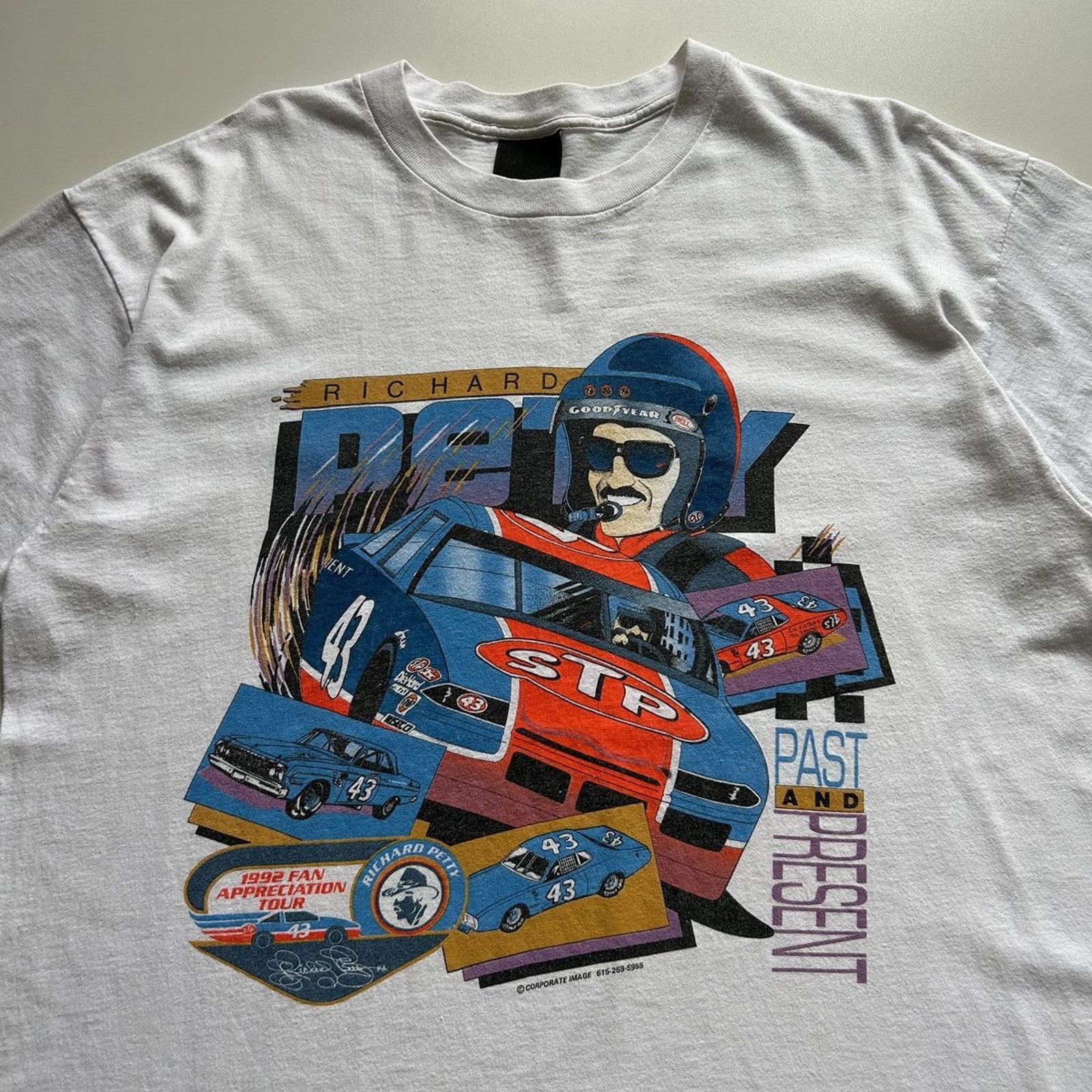 NASCAR × Vintage Vintage 90s Richard Petty Racing NASCAR T Shirt XL USA Made Size US XL / EU 56 / 4 - 2 Thumbnail