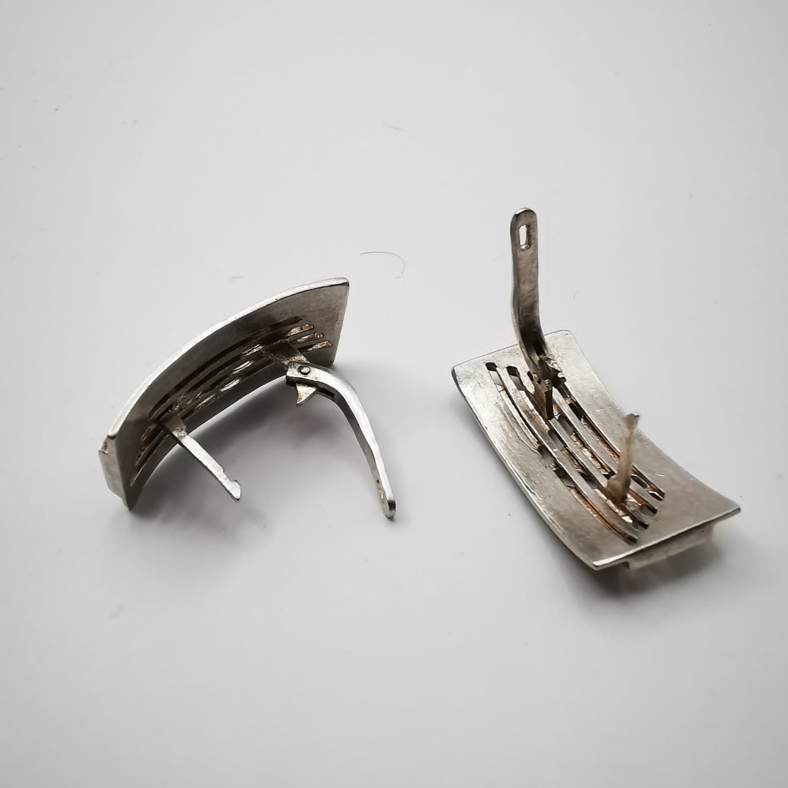 Vintage Vintage 925 Sterling Silver Earrings Jewelry 10,8 g Size ONE SIZE - 3 Thumbnail