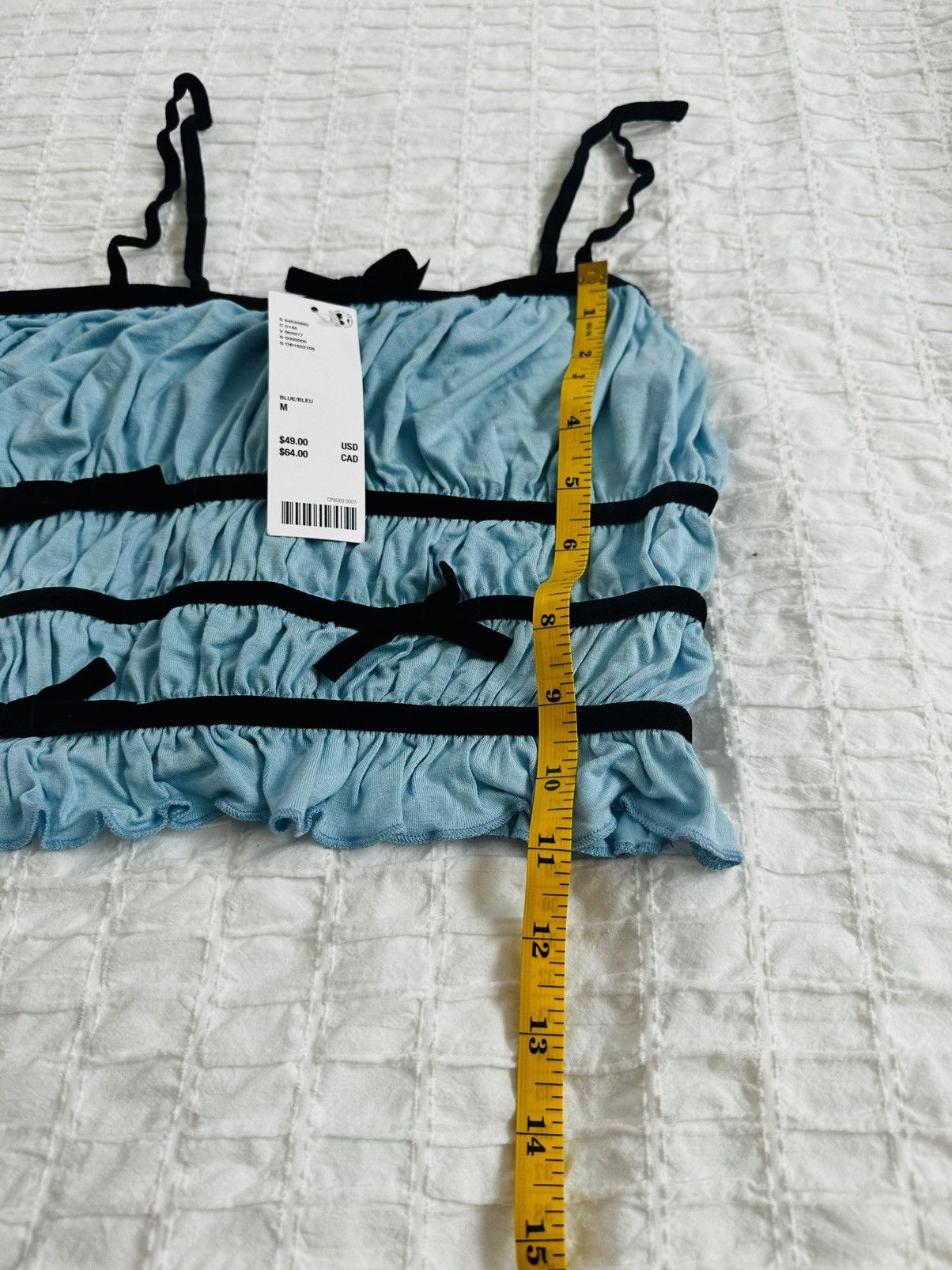 Urban Outfitters Urban Outfitters Blue Crop Top Size M / US 6-8 / IT 42-44 - 4 Thumbnail