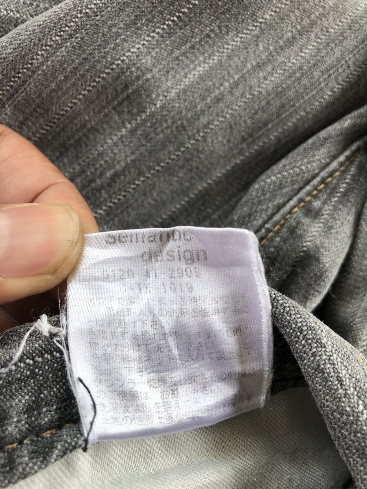 Semantic Design Flared Jeans Hickory Distressed