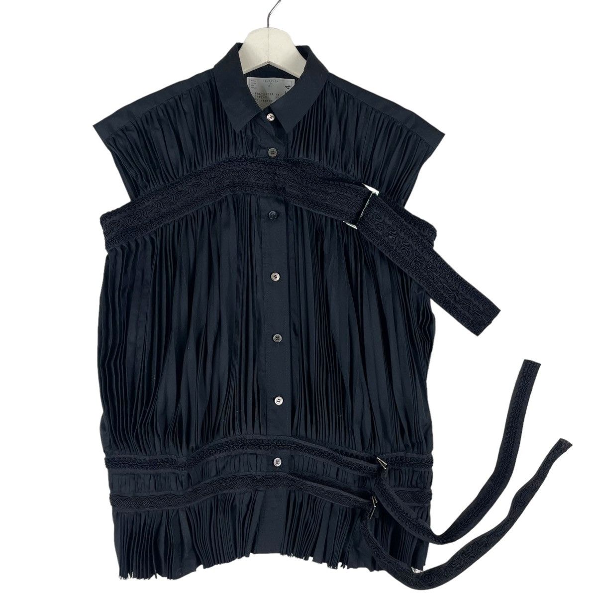 Sacai 💥SS2015 SACAI PLEATED BONDAGE SHIRT TOGA MAME Size M / US 6-8 / IT 42-44 - 1 Thumbnail