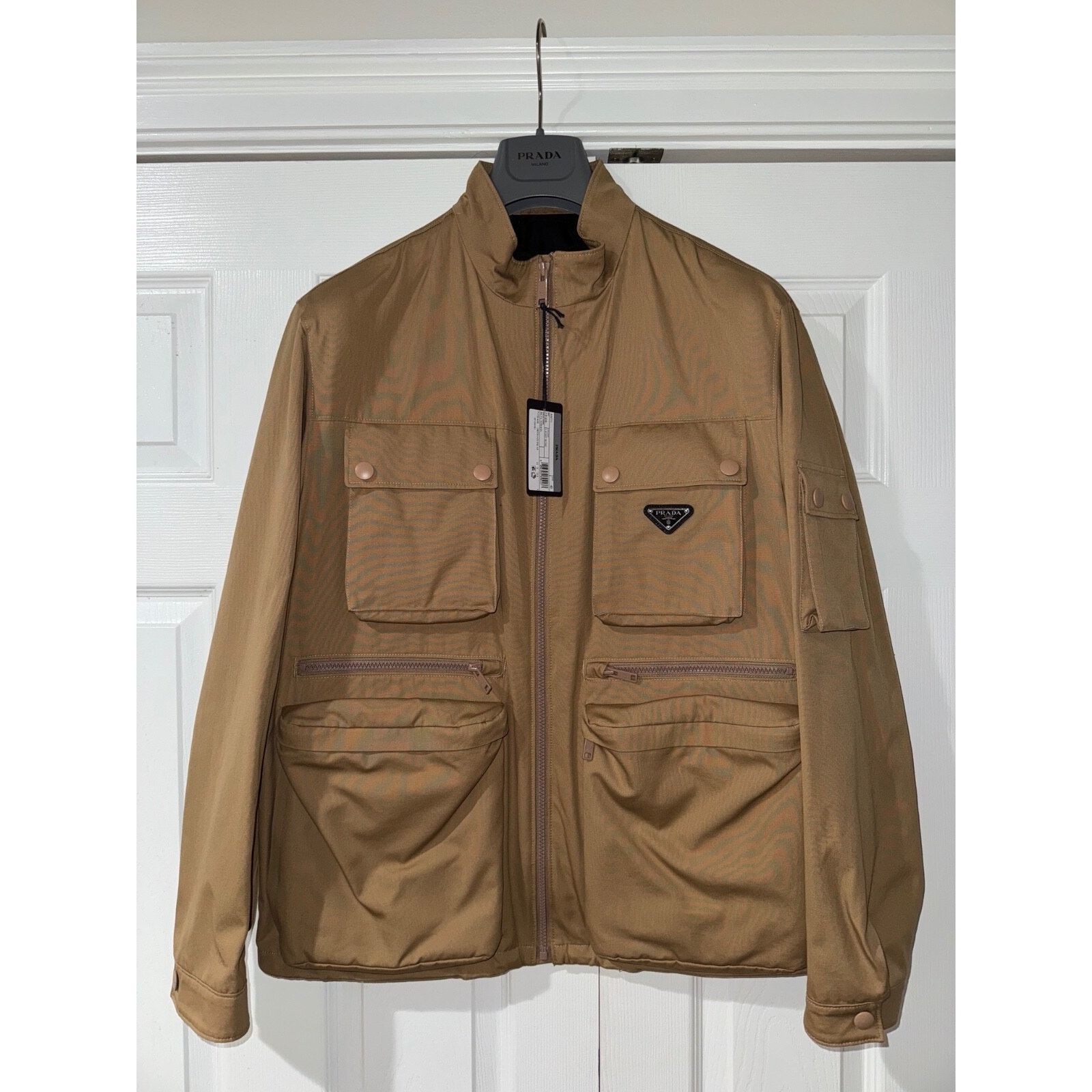 Prada Prada Beige Safari Overcoat Outerwear Jacket 40 Large L Size US XXS / EU 40 - 2 Thumbnail