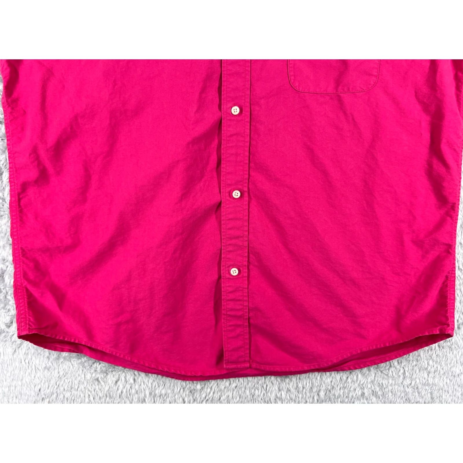 Ralph Lauren VINTAGE Ralph Lauren Shirt Men Large Pink Button-Up Collared Short Sleeve Oversized Pocket Cotton Size US L / EU 52-54 / 3 - 5 Thumbnail