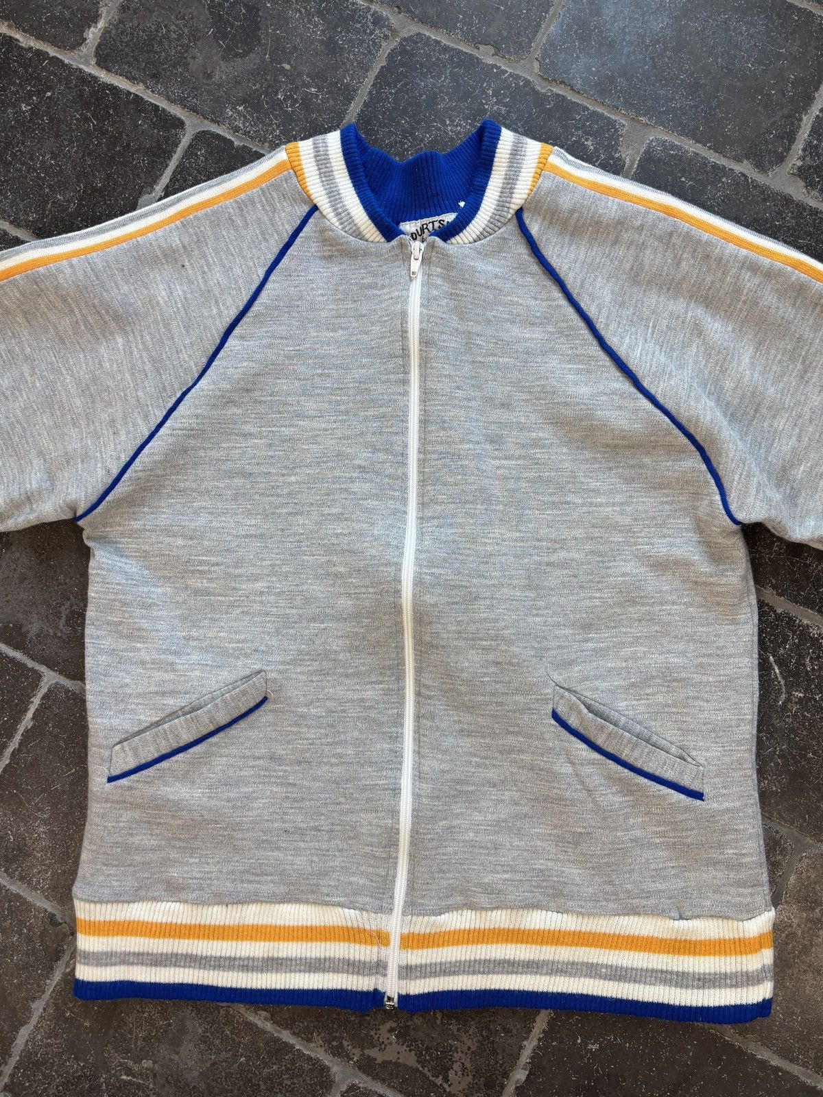 Vintage Vintage Tracksuit 2pc Two Piece Sweat Suit Pants 70s Large Size 42L - 11 Thumbnail