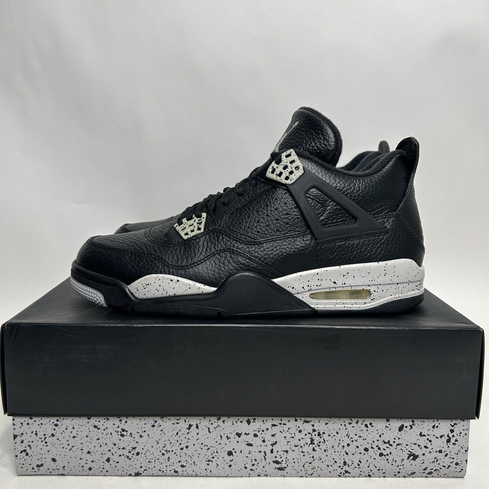 Nike Nike Air Jordan 4 Retro Men's LS “Black Oreo” 2024 Size US 11 / EU 44 - 6 Thumbnail