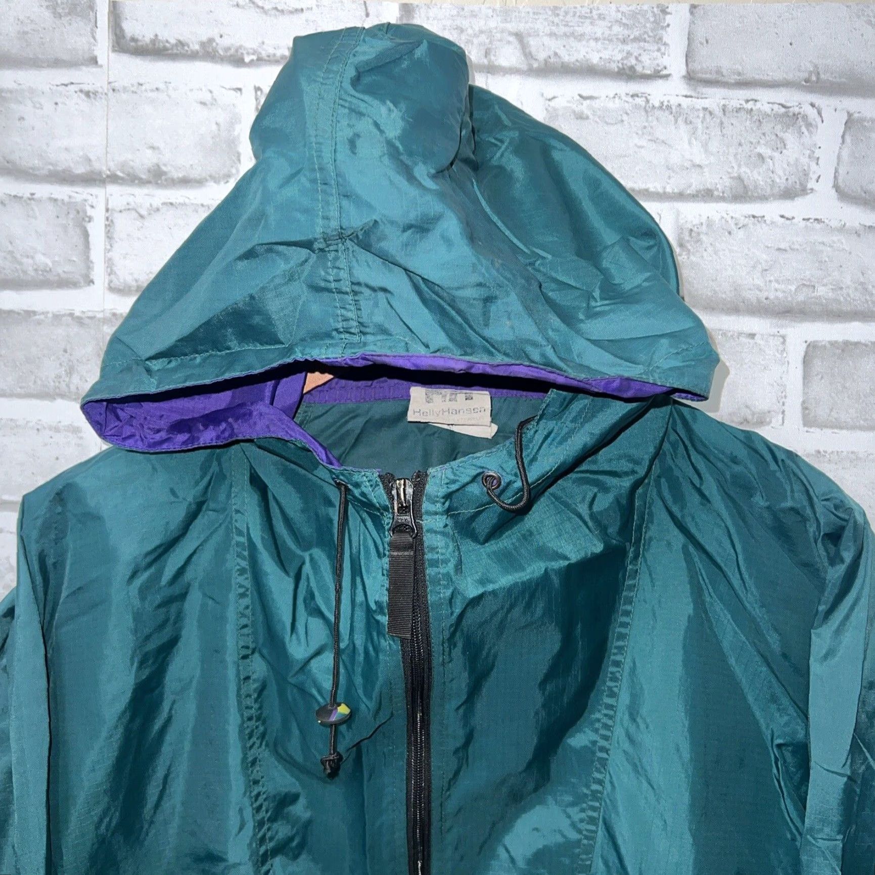 Helly Hansen Helly Hansen Mens Green Nylon Windbreaker Full Zip Jacket Medium Size US M / EU 48-50 / 2 - 2 Thumbnail