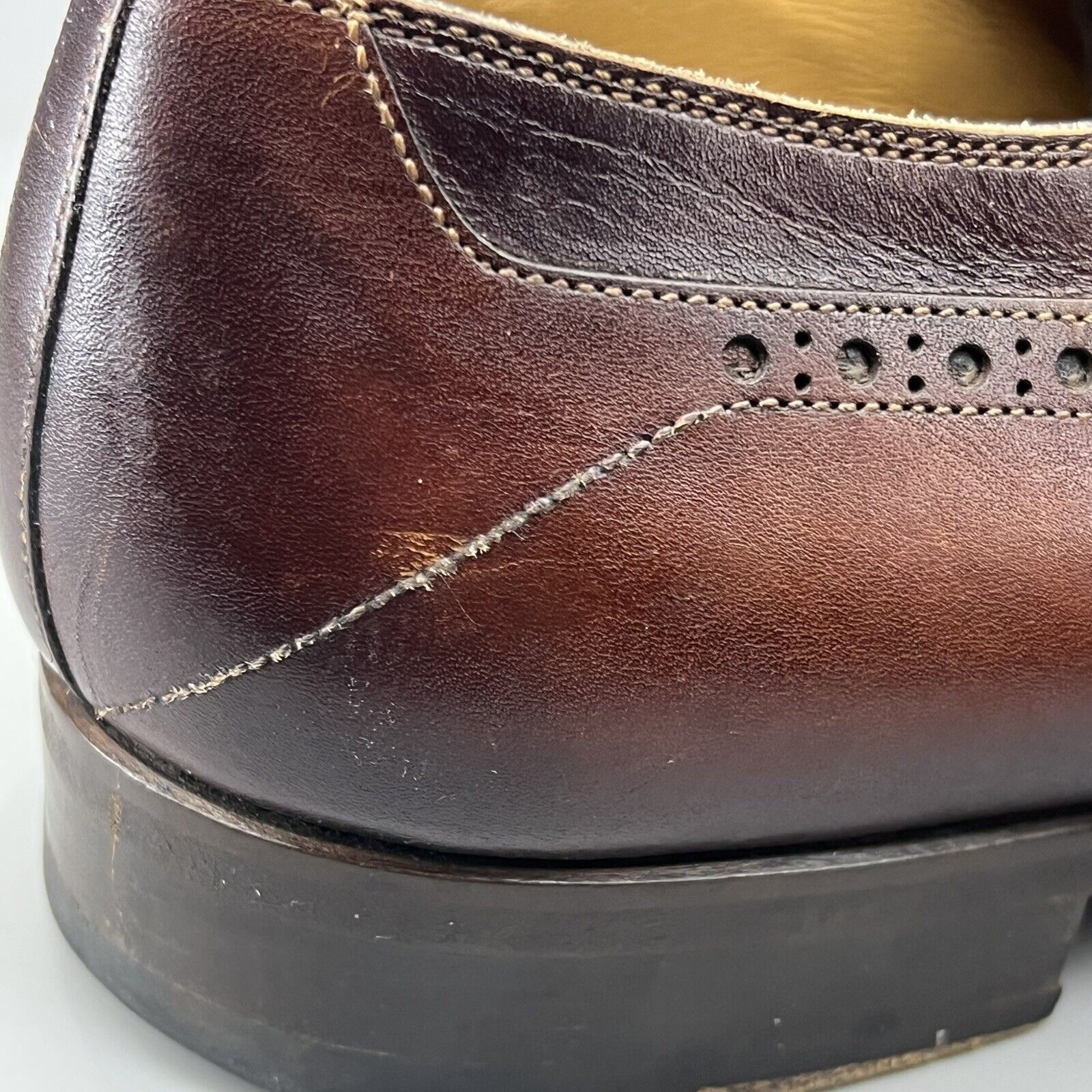 Magnanni Magnanni Manolo Medallion Shoes Men's Size 9 M Cognac Brown Size US 9 / EU 42 - 12 Thumbnail