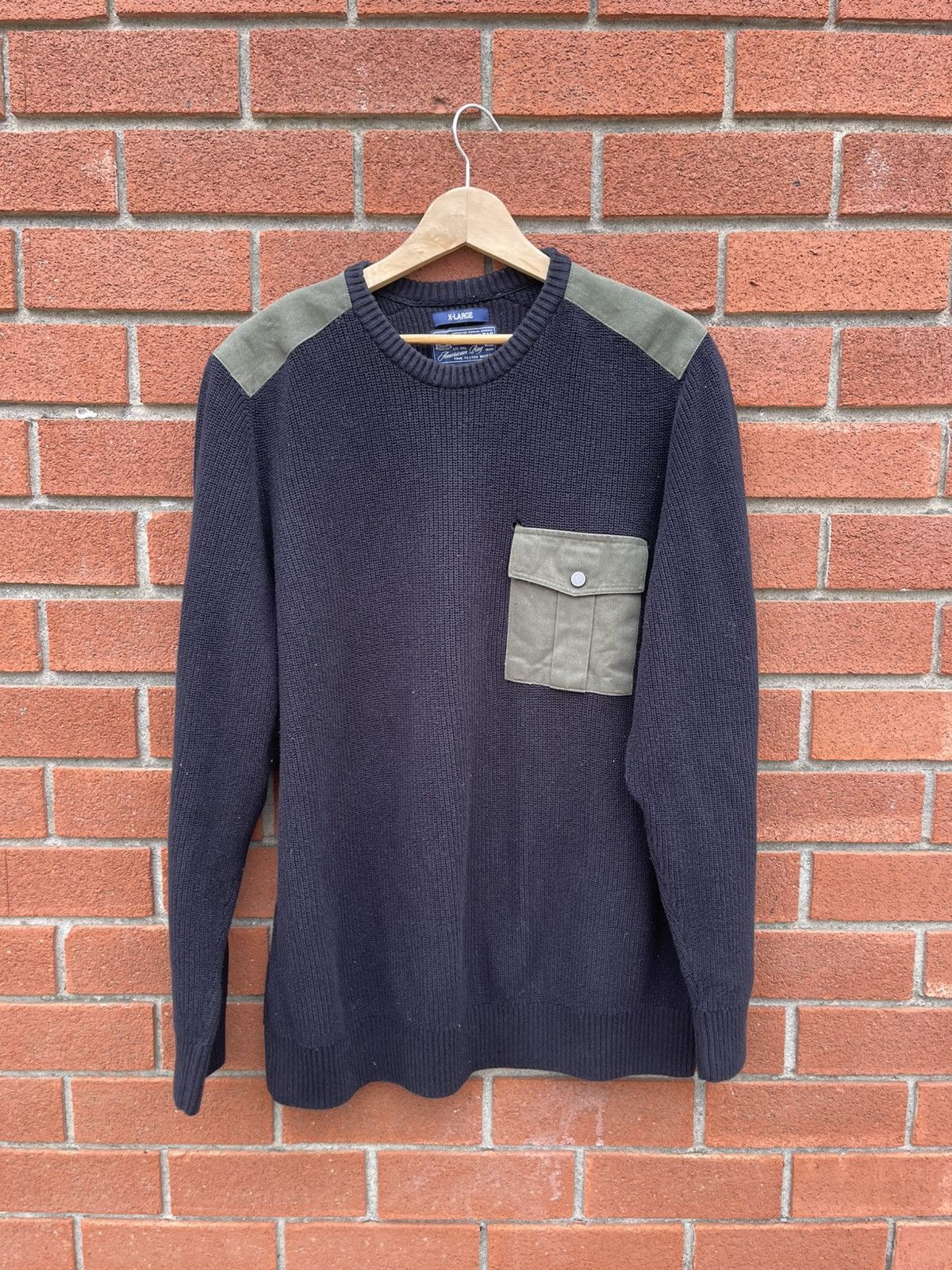 American Rag × Vintage Military Pullover Sweater Size US XL / EU 56 / 4 - 1 Thumbnail