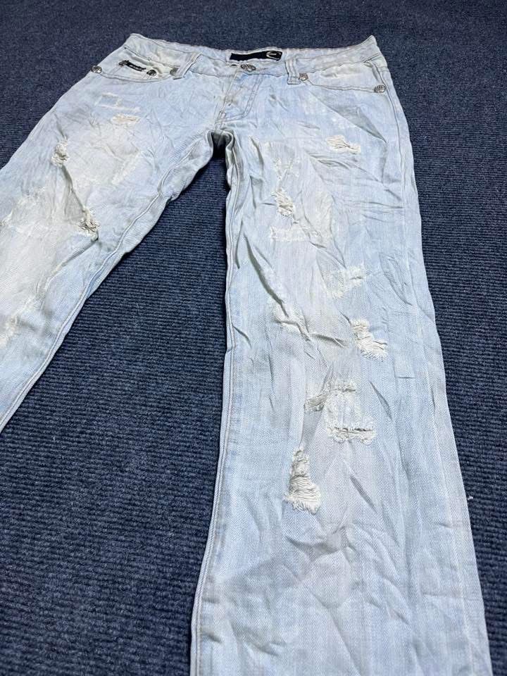 Just Cavalli Just Cavalli Y2K light wash featuring ripped details Size 30" / US 8 / IT 44 - 5 Thumbnail