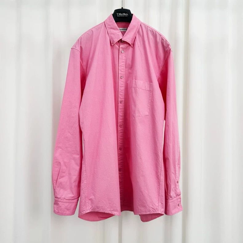 Balenciaga Balenciaga size 36 Pink back monogrammed shirt Size US S / EU 44-46 / 1 - 1 Thumbnail