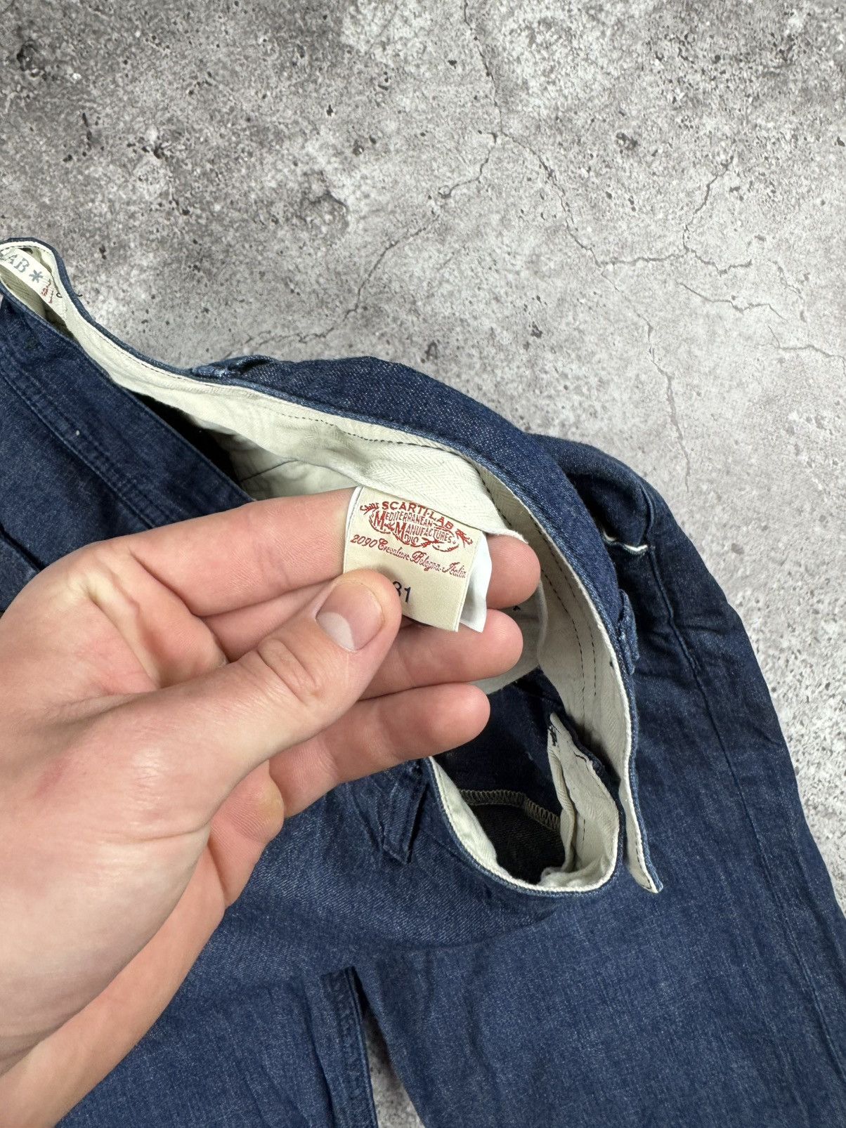 Scarti-Lab × Vintage Scarti-Lab denim Pants Made in italy Size 31 Rare❗️ Size US 31 - 10 Thumbnail