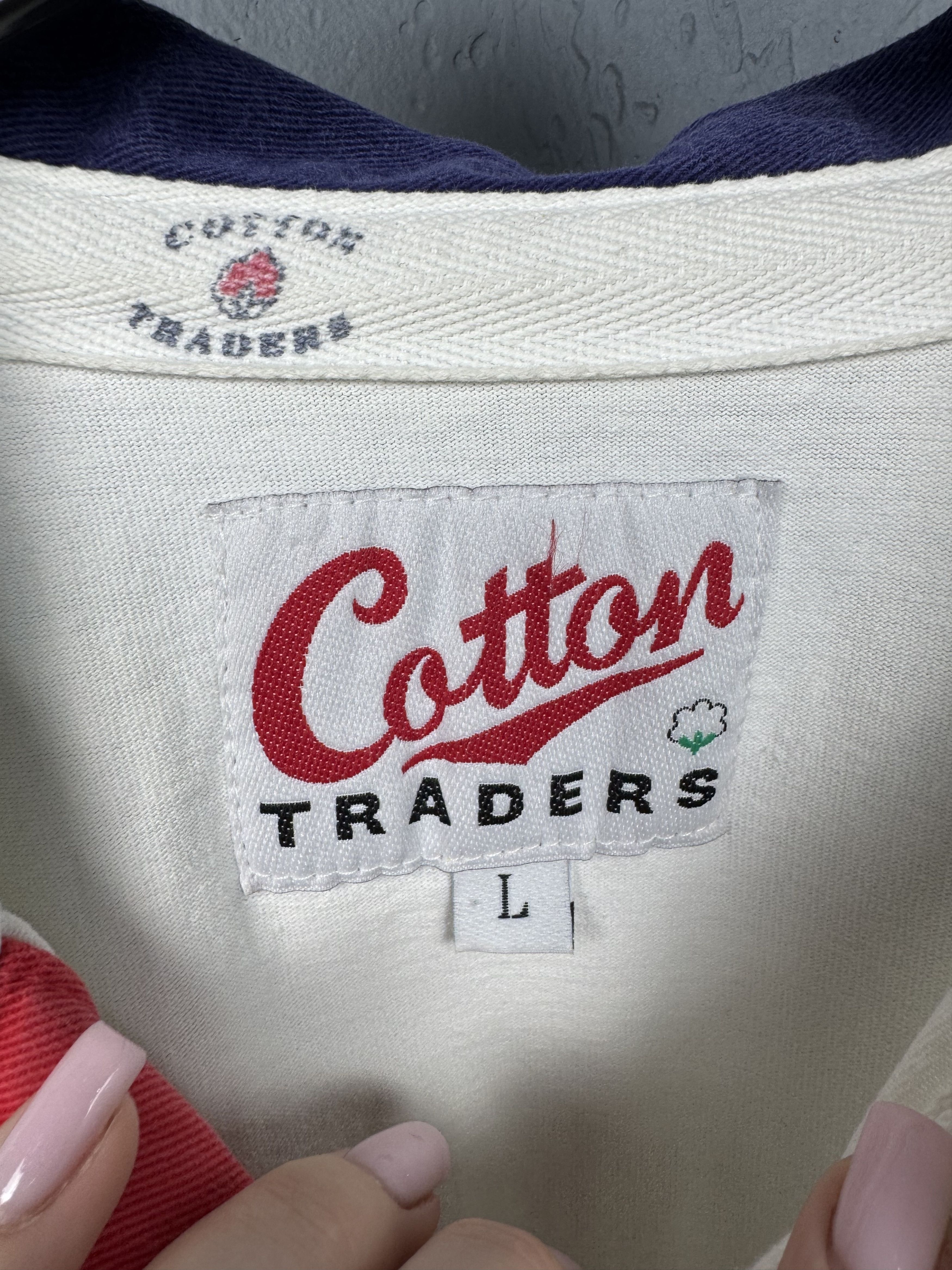 Cotton Traders Cotton Traders 90s Vitage Rugby Long Sleeve Polo Shirt Size US L / EU 52-54 / 3 - 7 Thumbnail