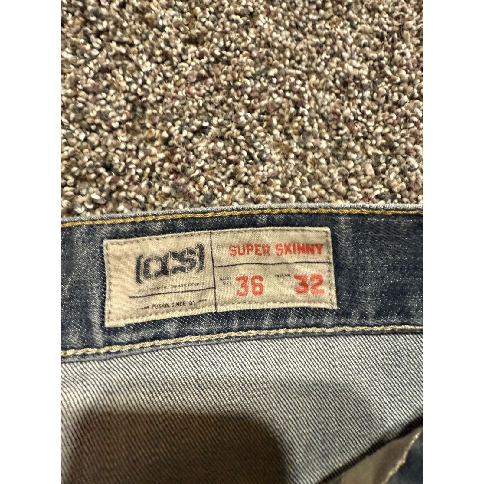 Denime CCS Men Jeans Size 36 Blue Denim 36X32 Super Skinny 100% Cotton Jeans Slim 32 Inseam Mens Size US 36 / EU 52 - 4 Thumbnail