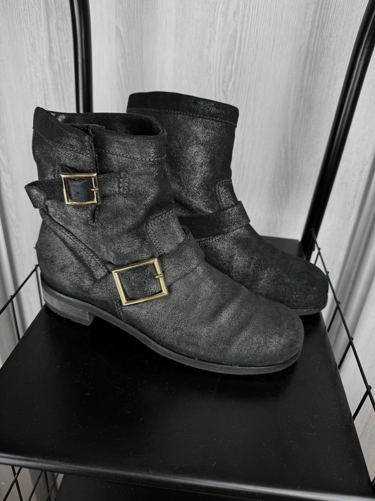 Jimmy Choo Jimmy Choo black leather shiny biker boots size 39.5 Size US 9.5 / IT 39.5 - 2 Thumbnail