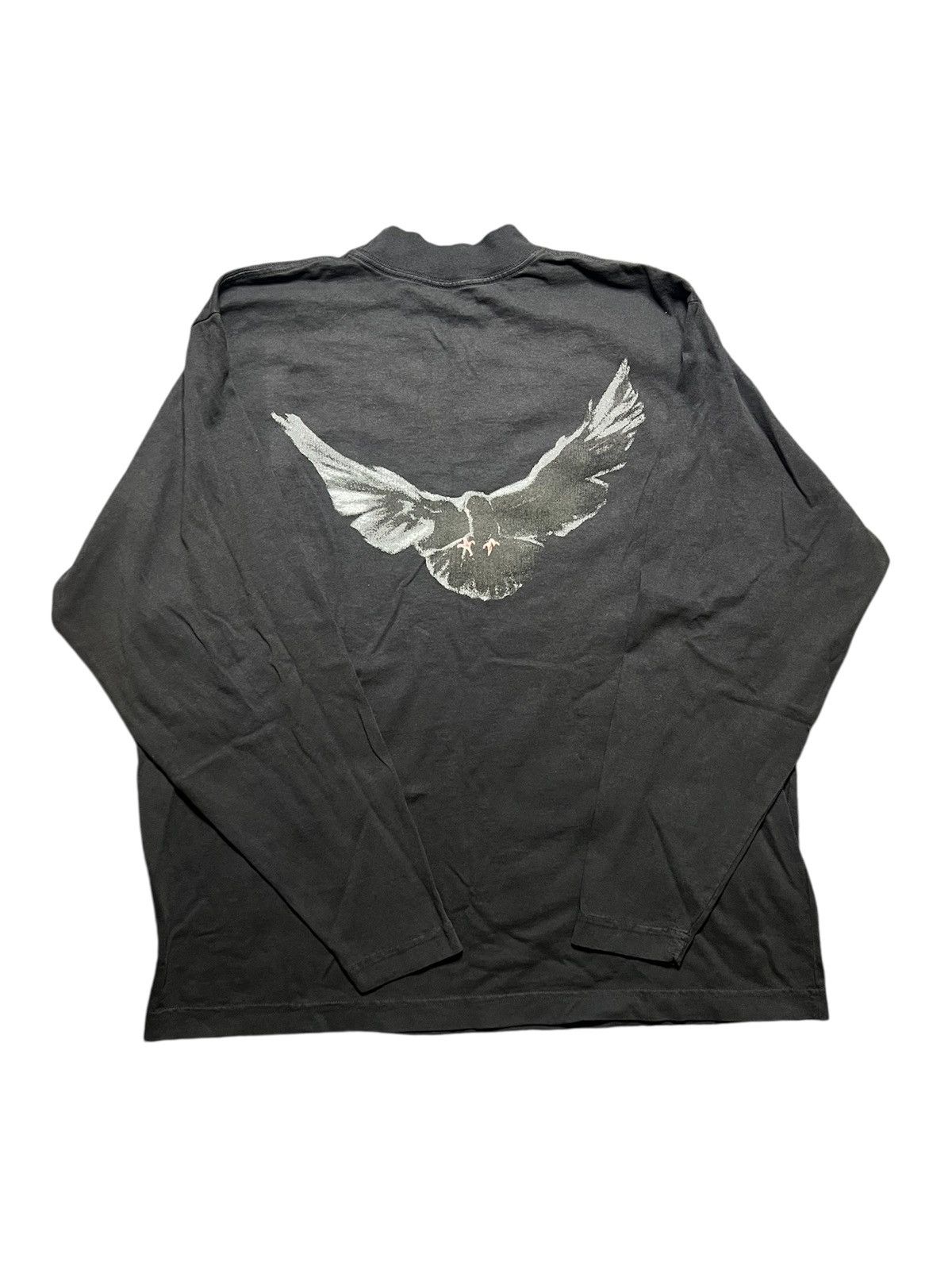 Kanye West Yeezy Gap Dove Long Sleeve Tee Dark Grey | Grailed