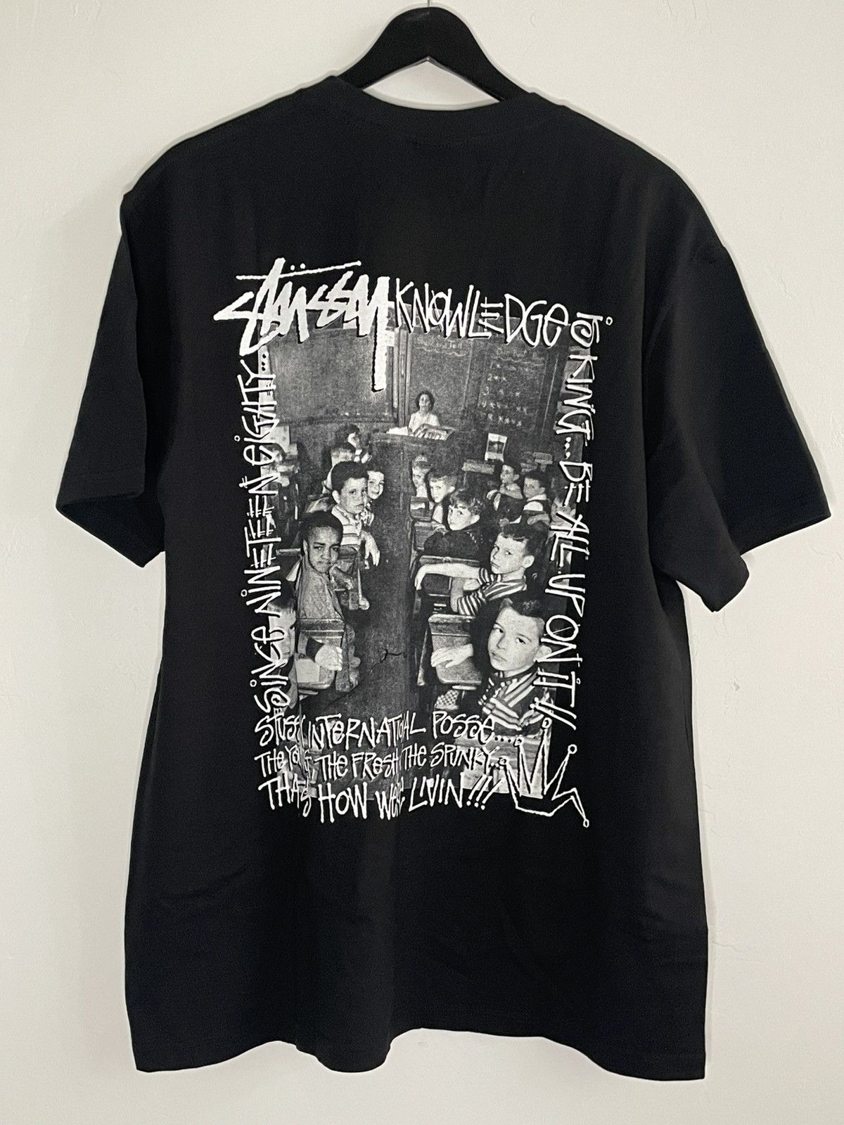 Marvel Comics × Stussy Stussy x Marvel Ghost Rider Black T-shirt