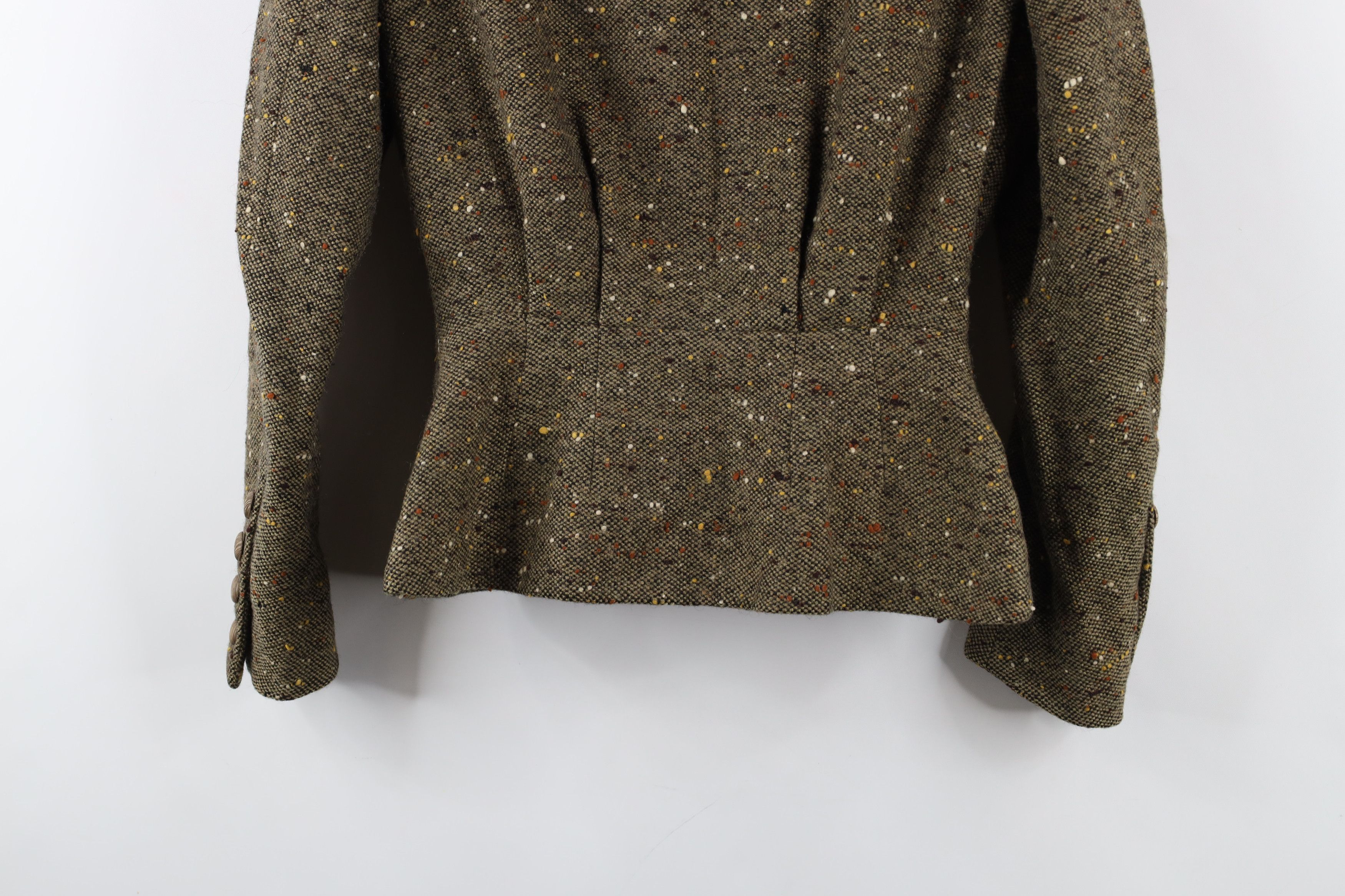 Vintage Vintage 50s Italian Couture Blazer Jacket Atomic Fleck Size XL / US 12-14 / IT 48-50 - 12 Thumbnail