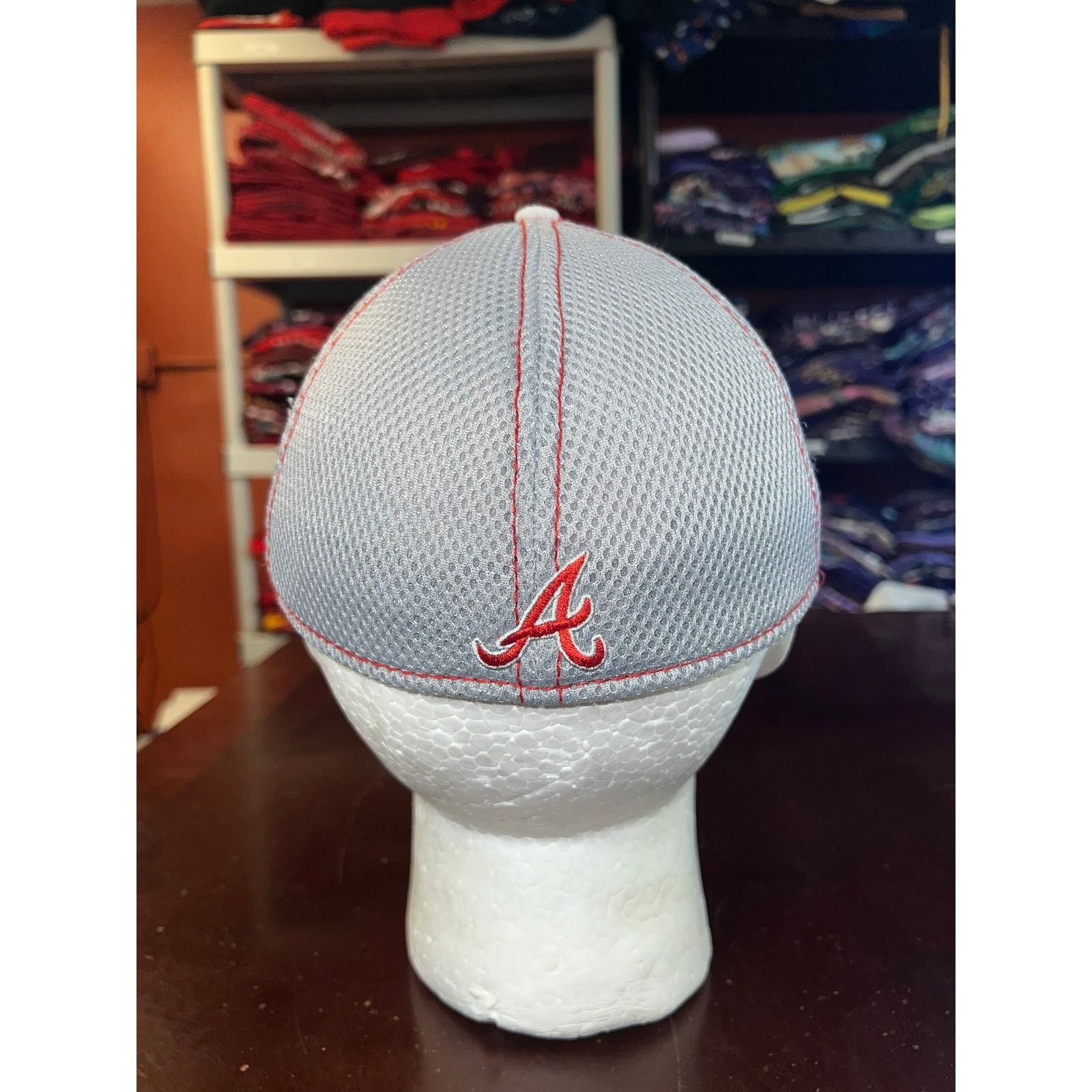 New Era Atlanta Braves White Hat New Era Team Neo MLB Baseball Cap Size ONE SIZE - 4 Thumbnail