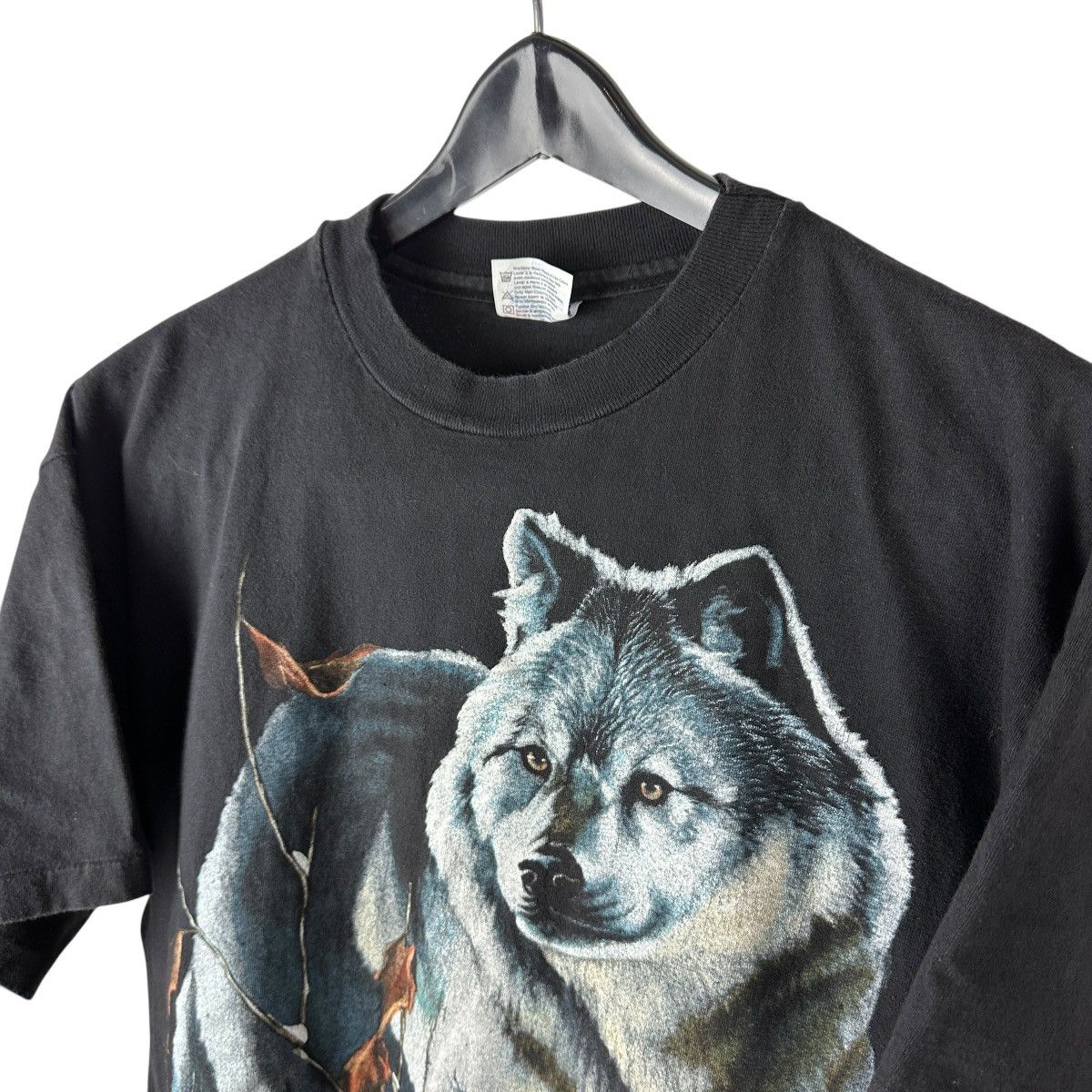 Vintage Vintage 90s Arctic Wolf Snow Bunny Nature Shirt Size US L / EU 52-54 / 3 - 7 Thumbnail