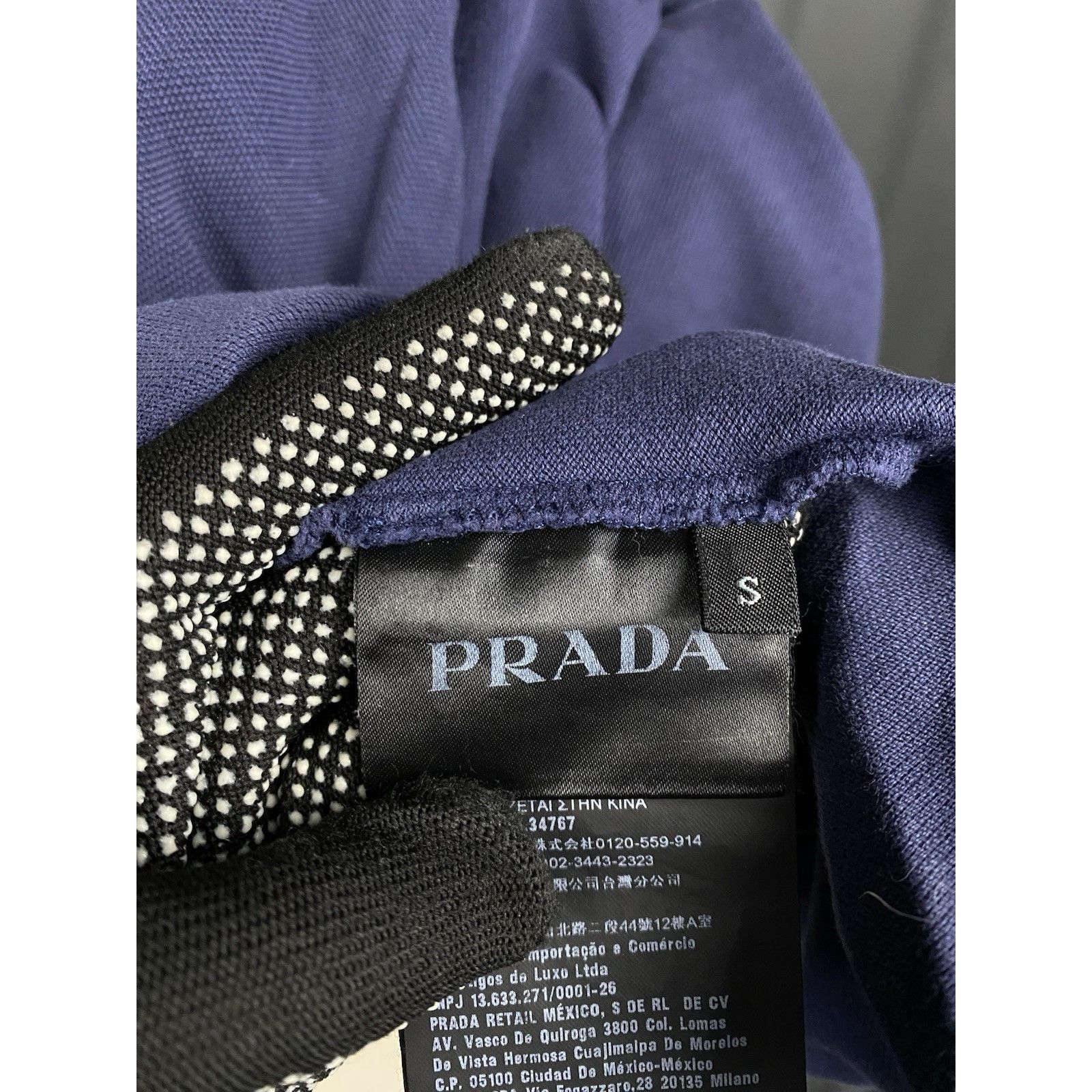 Prada Prada Red Tab Men's Blue Collared Polo Sweater Size S Size US S / EU 44-46 / 1 - 11 Thumbnail