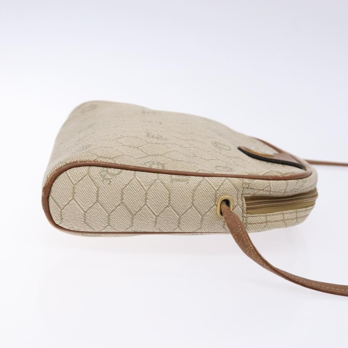 Dior DIOR Honeycomb Canvas Shoulder Bag Pvc Beige Gold Size ONE SIZE - 4 Thumbnail
