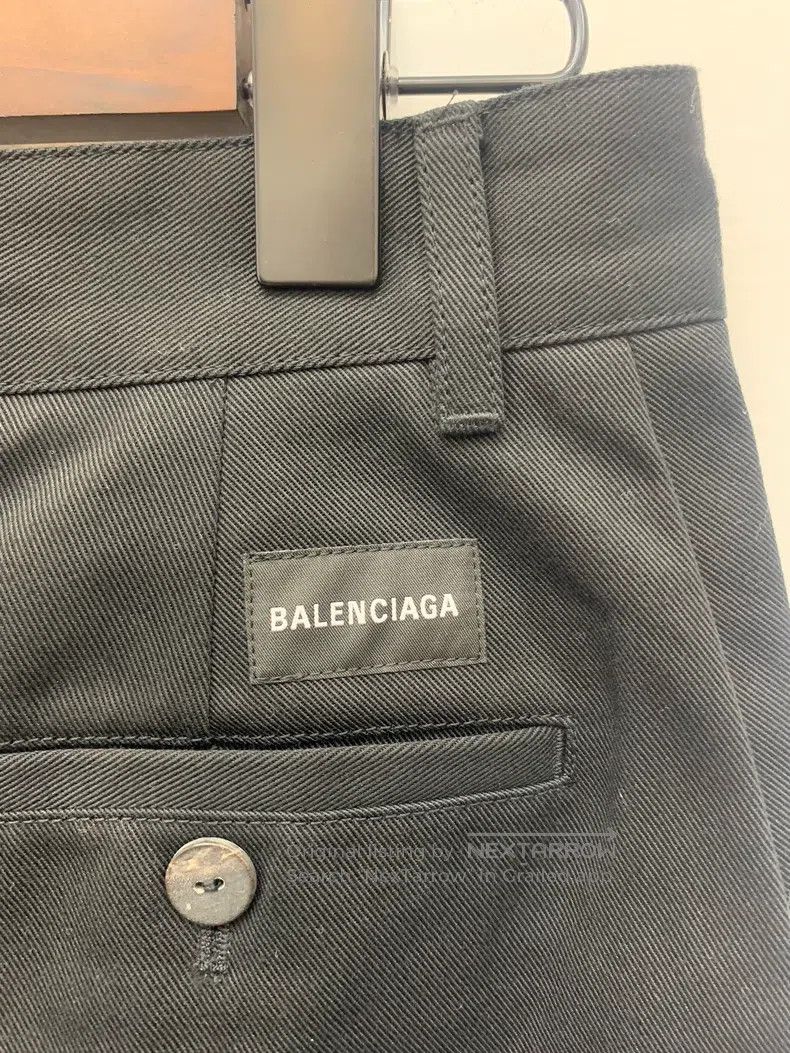 Balenciaga Balenciaga Black Work Wide Leg Pants Size US 36 / EU 52 - 4 Thumbnail