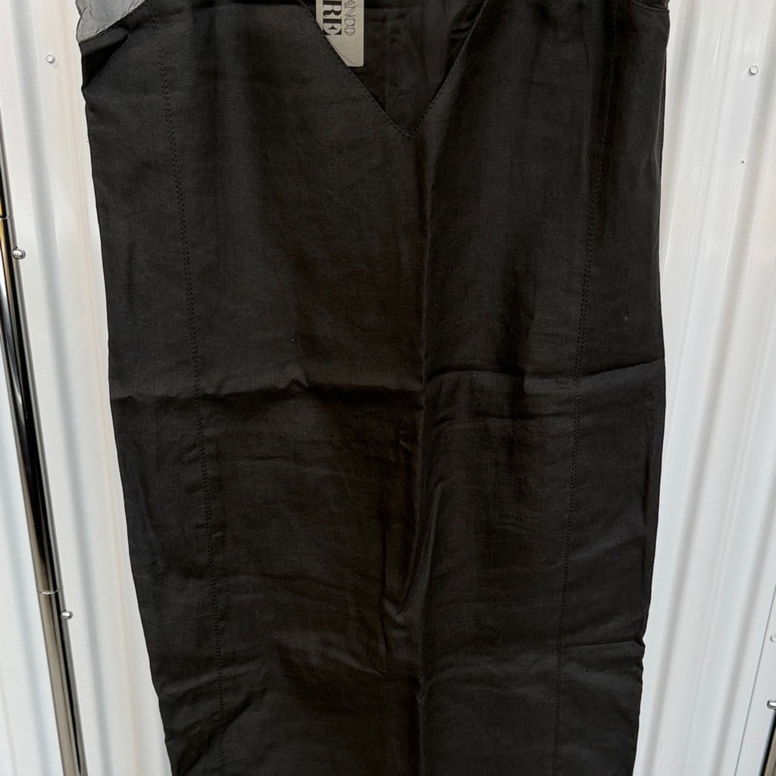 Gianfranco Ferre Gianfranco Ferre Black shift Dress with Sheer Accents 12 Size XL / US 12-14 / IT 48-50 - 4 Thumbnail