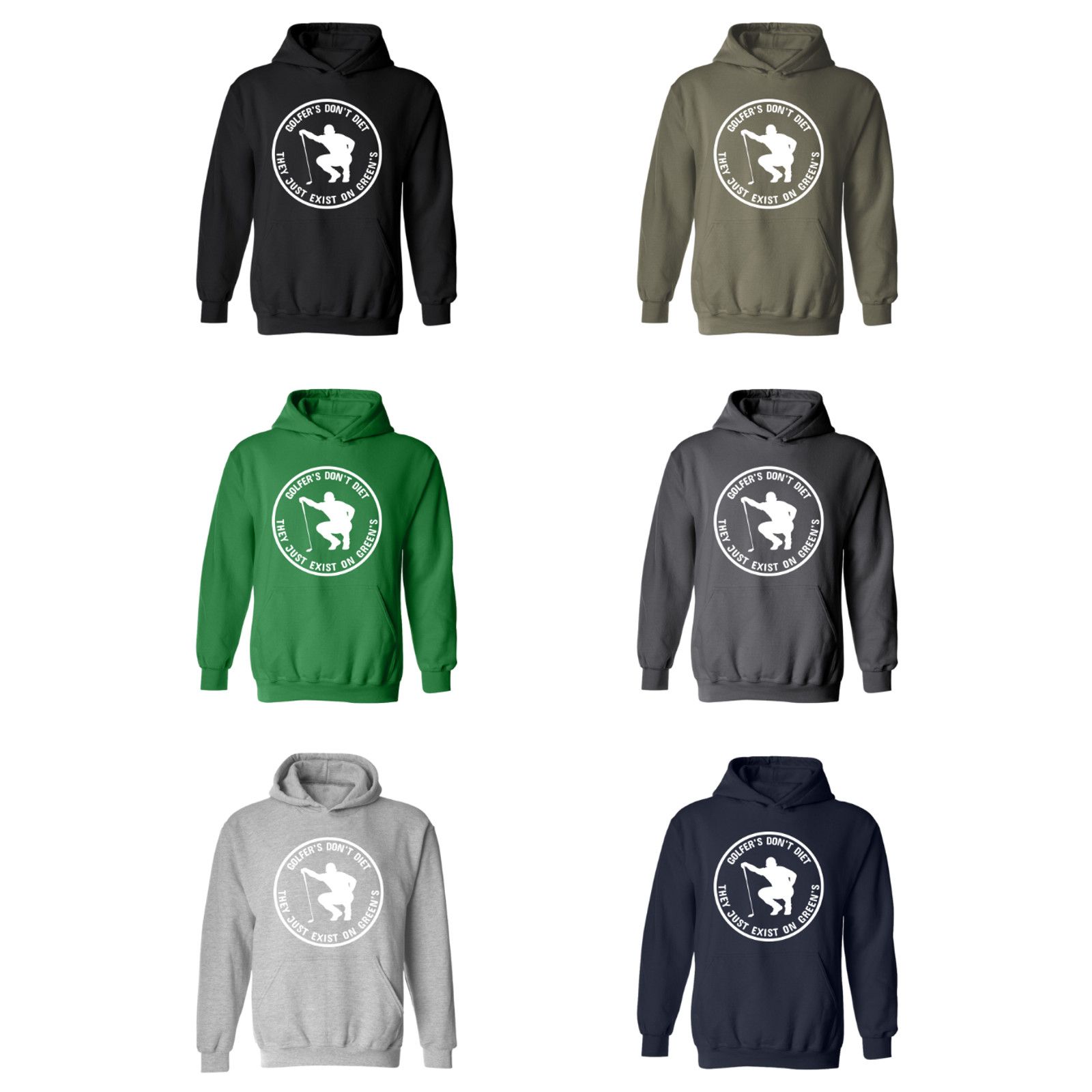 & Other Stories Golf Hoodie Golfers Don't Diet Funny Man Golfer Sweatshirt Size US L / EU 52-54 / 3 - 2 Thumbnail