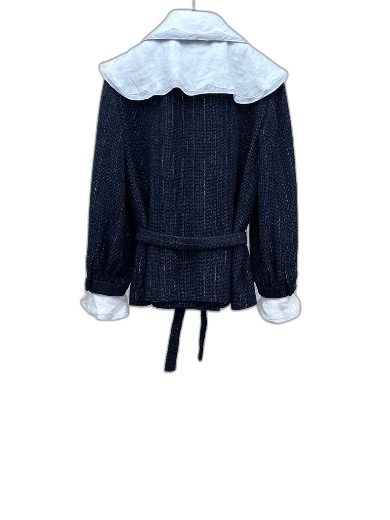 Chanel Chanel Ruffled Collar Knit Jacket -2505 Size US S / EU 44-46 / 1 - 1 Thumbnail