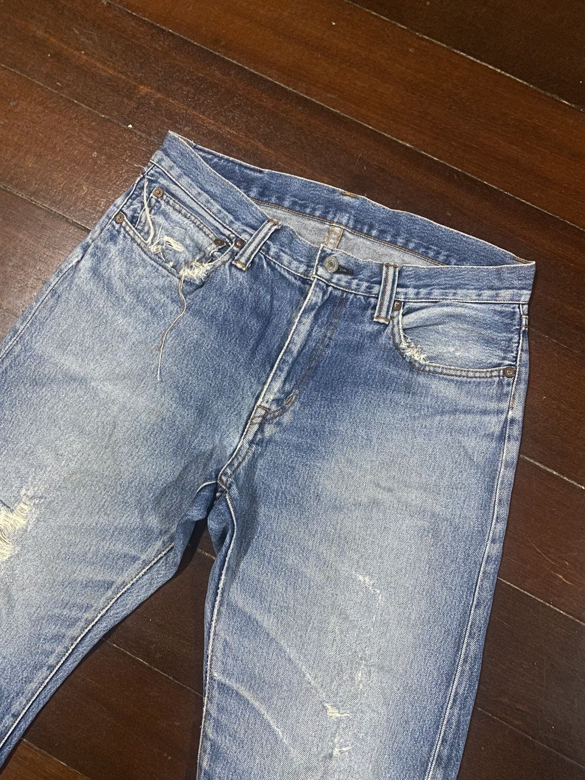 KOJIMA GENES Vintage Japan Kojima genes mud wash distressed non selvedge Size US 32 / EU 48 - 6 Thumbnail