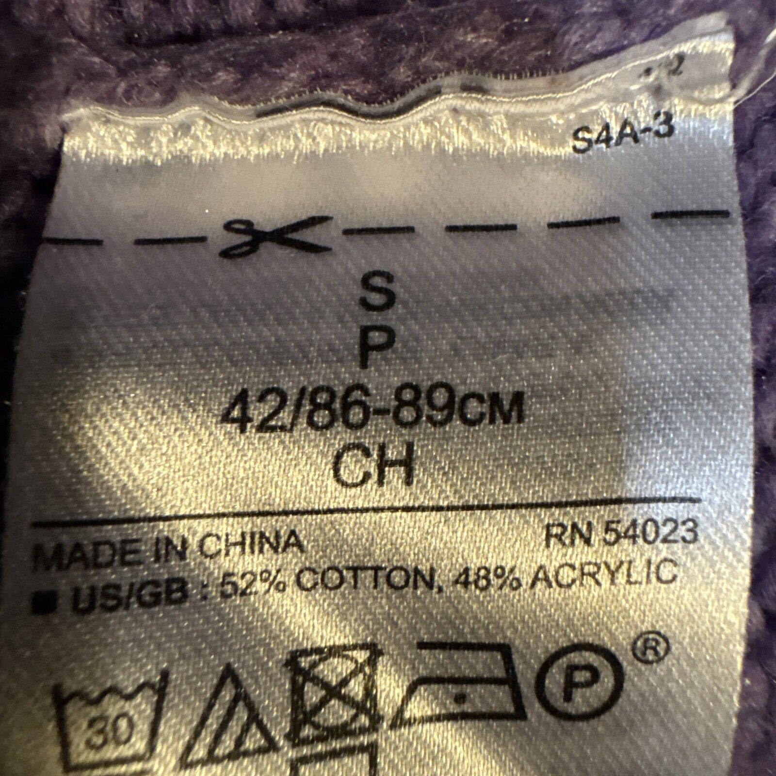 Banana Republic Banana Republic Sweater Womens S Purple SHRUNKEN Cotton Acry Size S / US 4 / IT 40 - 3 Thumbnail