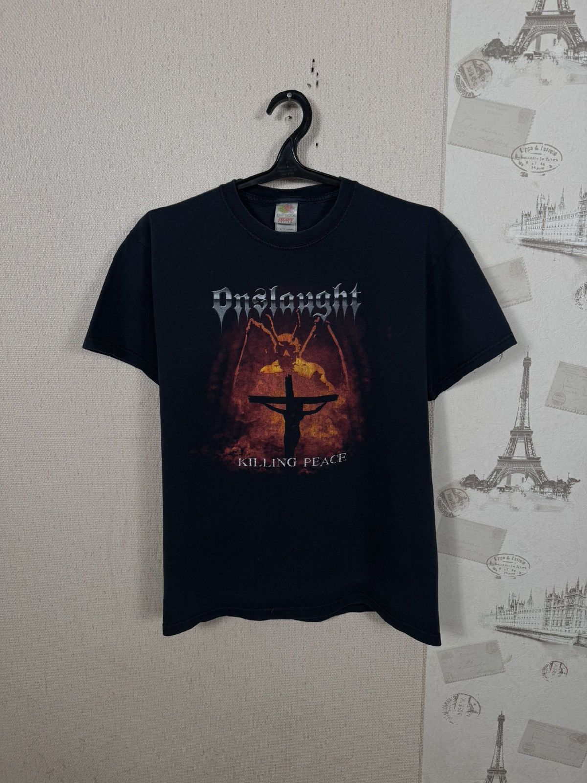 Other Vintage Onslaught T shirt Black Trash Metal Killing Place L Size US L / EU 52-54 / 3 - 1 Thumbnail
