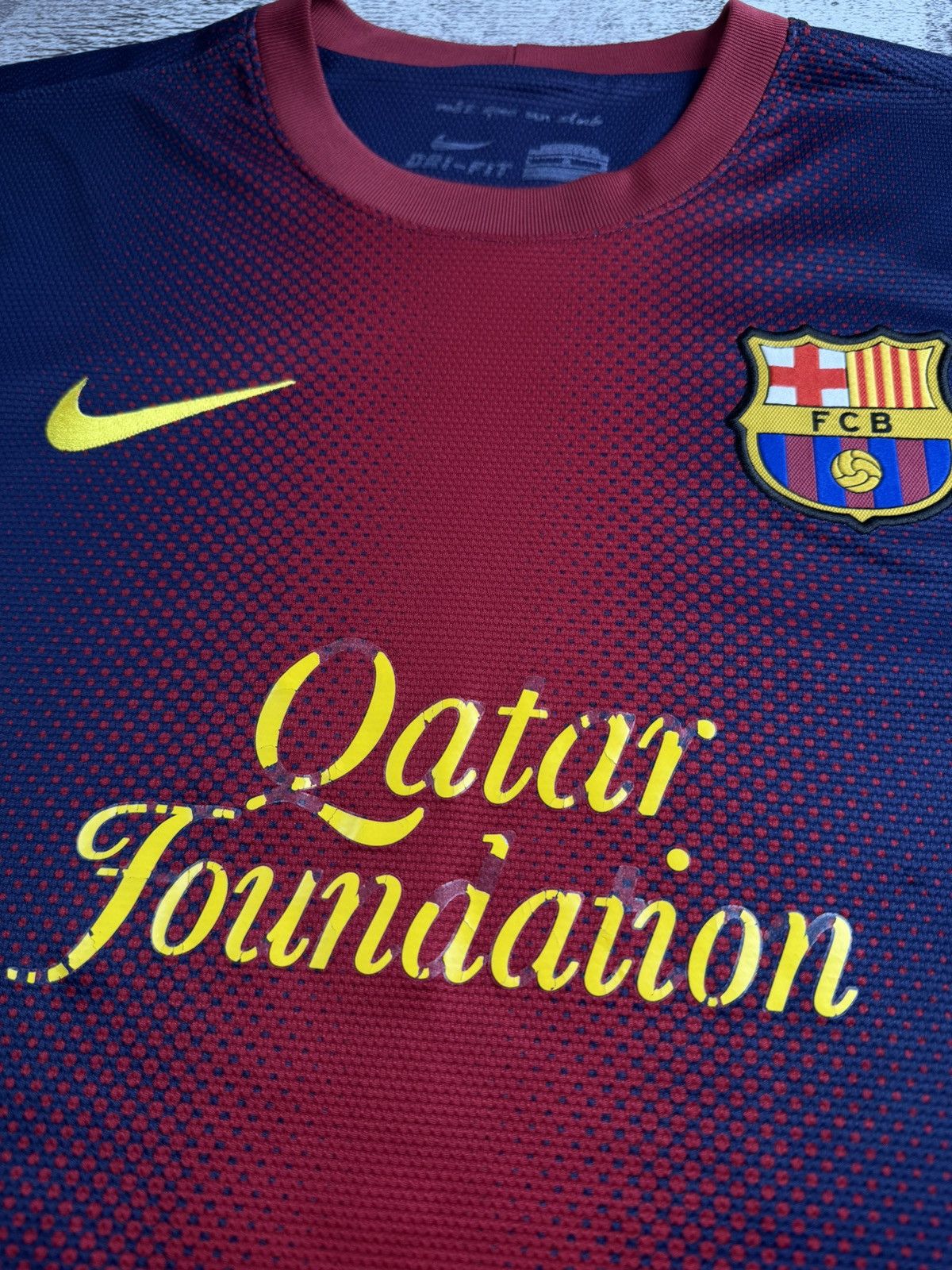 Nike BARCELONA FC 2012 2013 Home Vintage Nike Soccer Football Football Shirt Jersey Size US L / EU 52-54 / 3 - 8 Thumbnail