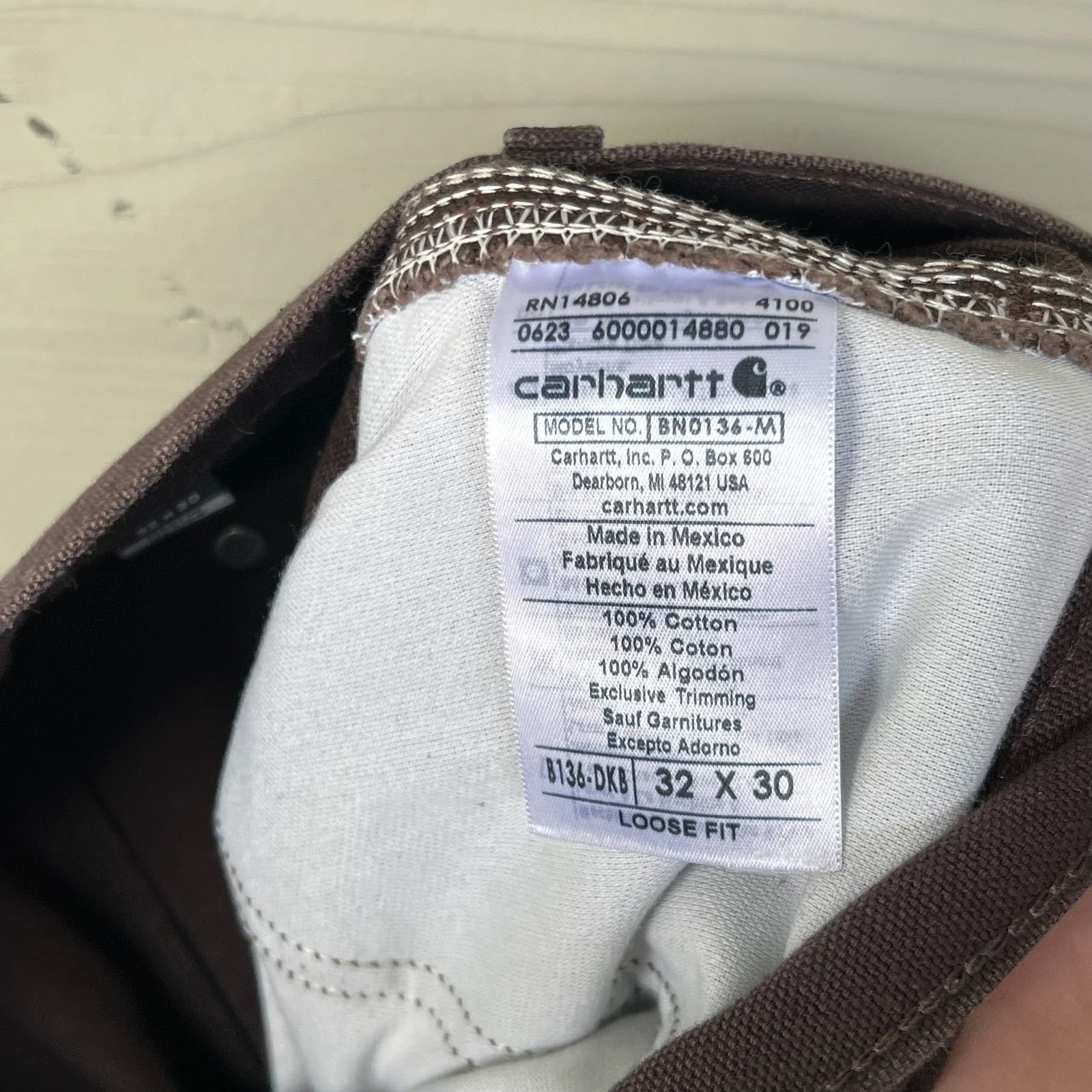 Carhartt × Vintage Carhartt brown double knee work wear carpenter pants Size US 32 / EU 48 - 7 Thumbnail