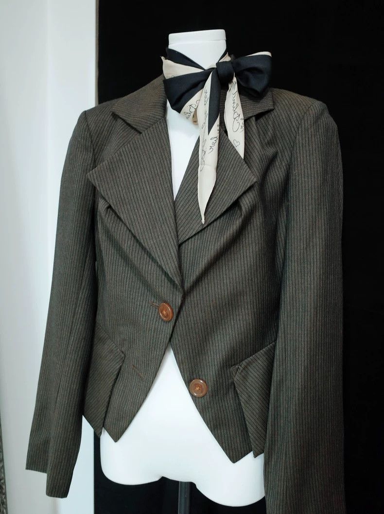 Vivienne Westwood Vivienne Westwood Straightened crease collar wool suit jac Size XS / US 0-2 / IT 36-38 - 1 Thumbnail