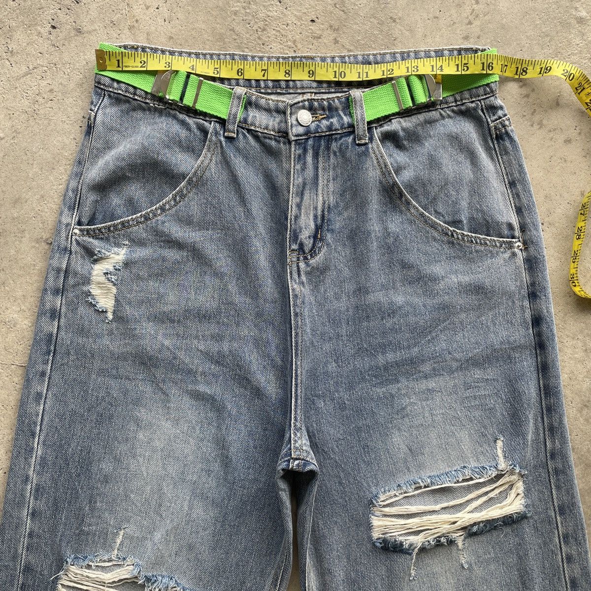 Japanese Brand W33💥 Vintage Japanese Baggy Jeans Ripped Faded Denim Pants Size US 33 - 6 Thumbnail