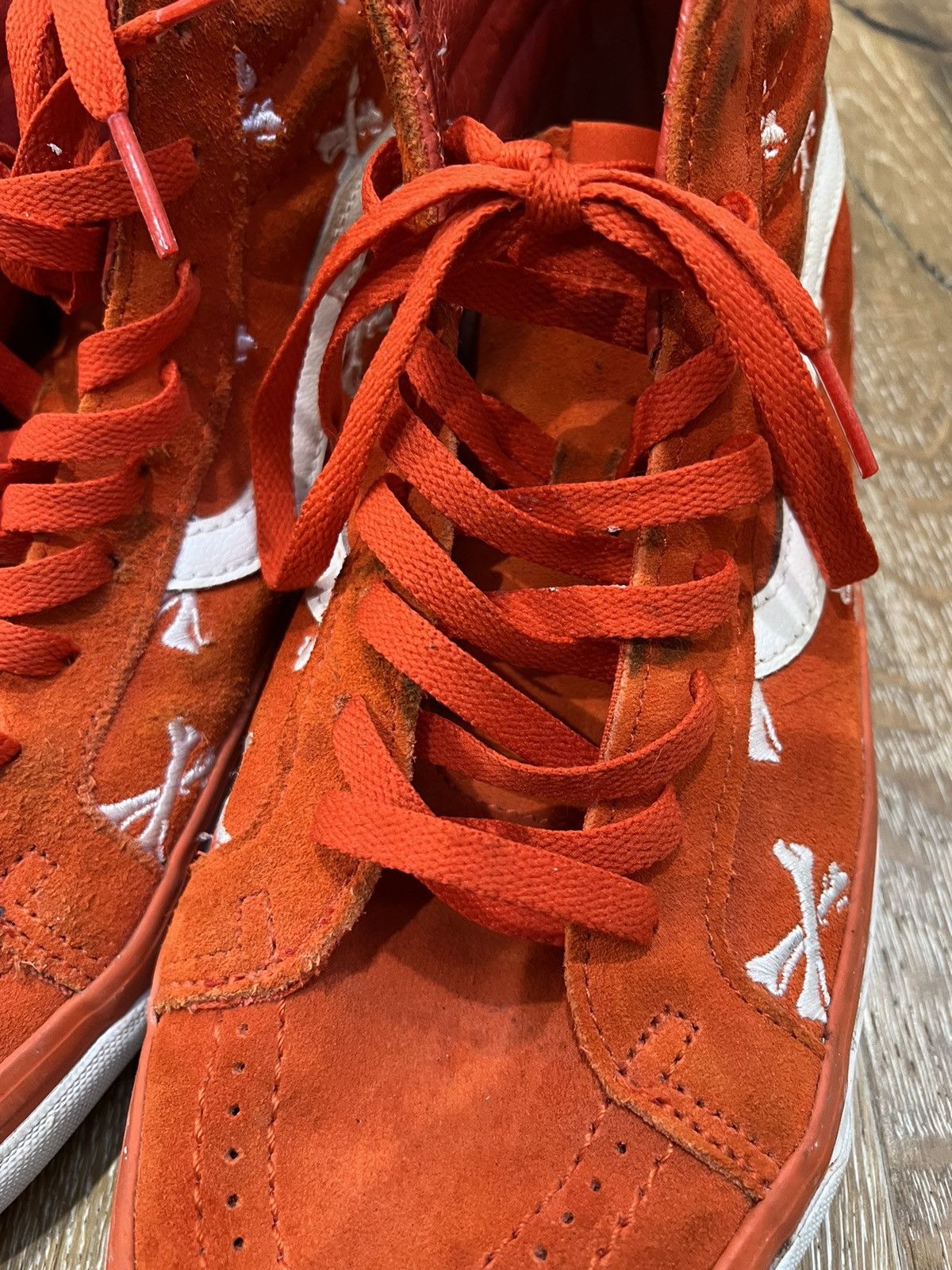 Vans × Wtaps Vans wtaps sk8 hi lx orange bones sneakers Size US 10.5 / EU 43-44 - 3 Thumbnail