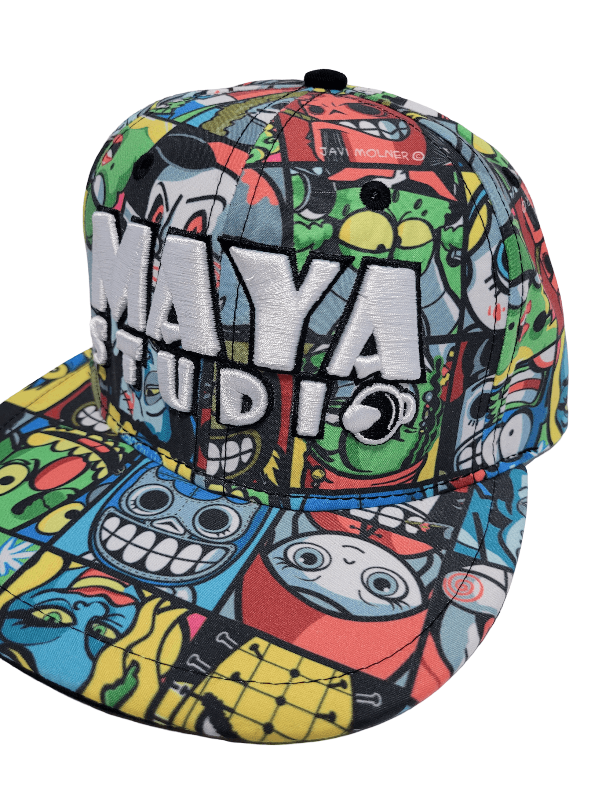 Other Maya Studio Colorful Cartoon Collage Snapback Size ONE SIZE - 3 Thumbnail