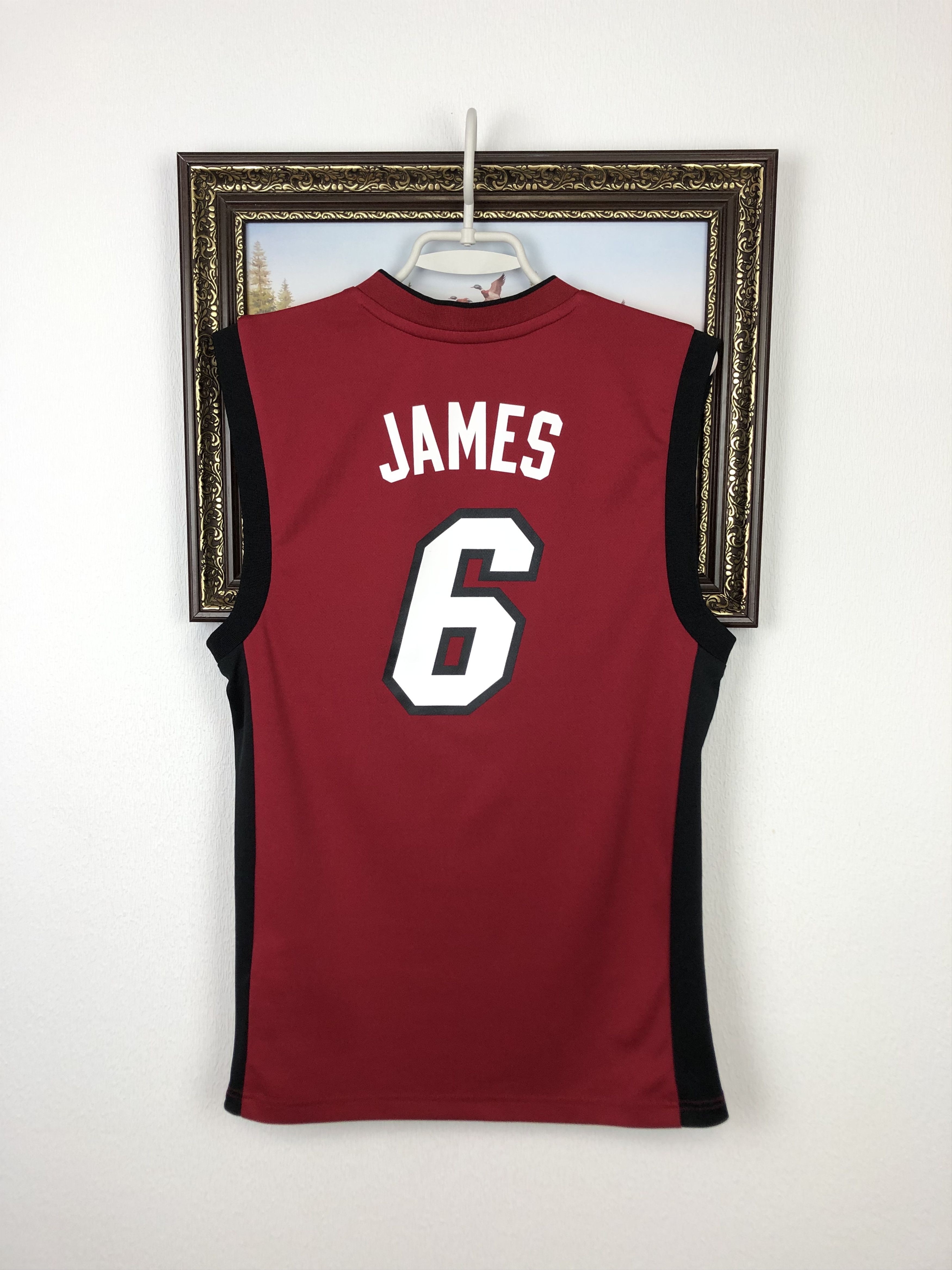 Adidas Adidas Miami Heat NBA LeBron James #6 Jersey Tee Hype Size US XS / EU 42 / 0 - 11 Thumbnail