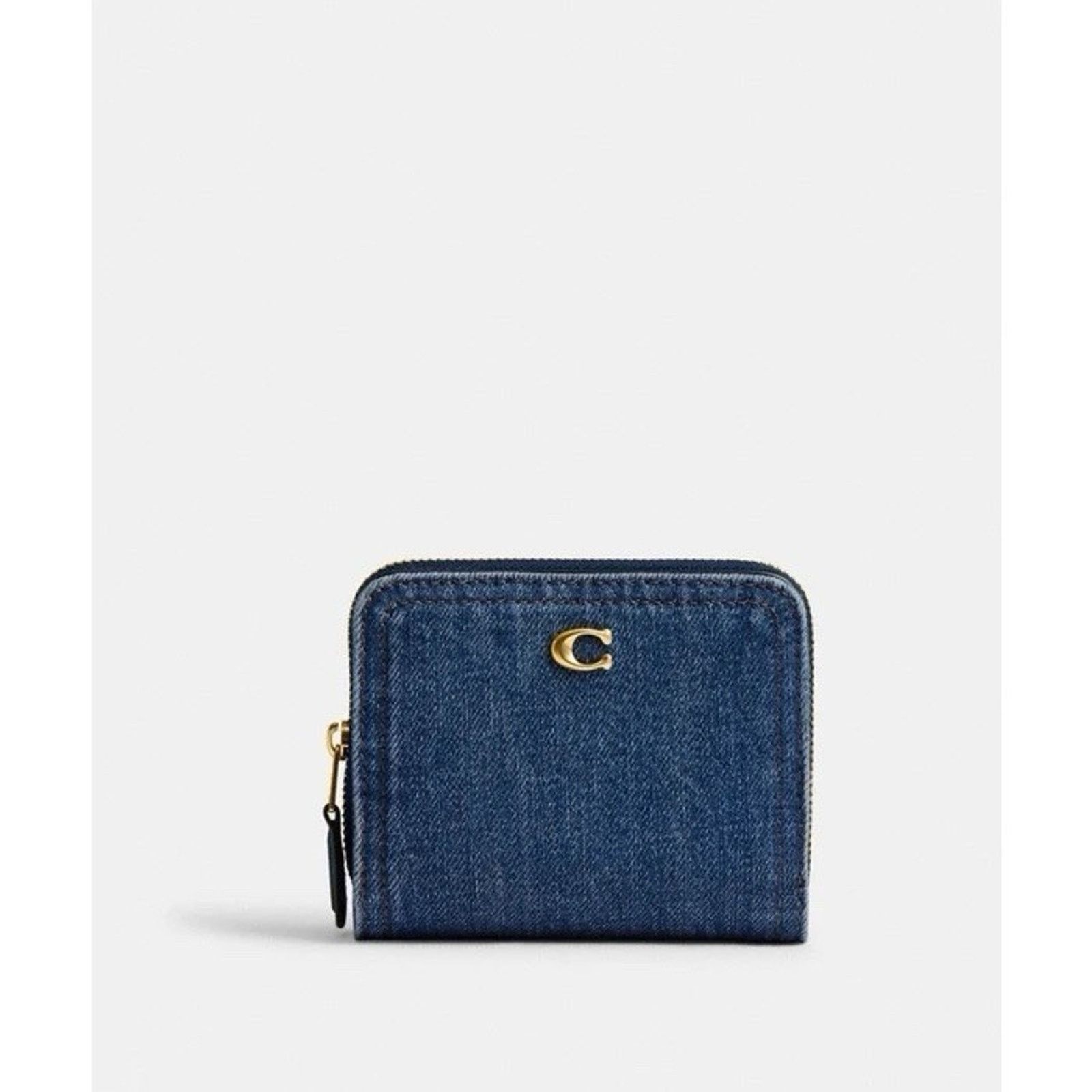 Coach NWT Coach Essential Billfold Denim Wallet CAU96 Deep Blue Size ONE SIZE - 7 Thumbnail